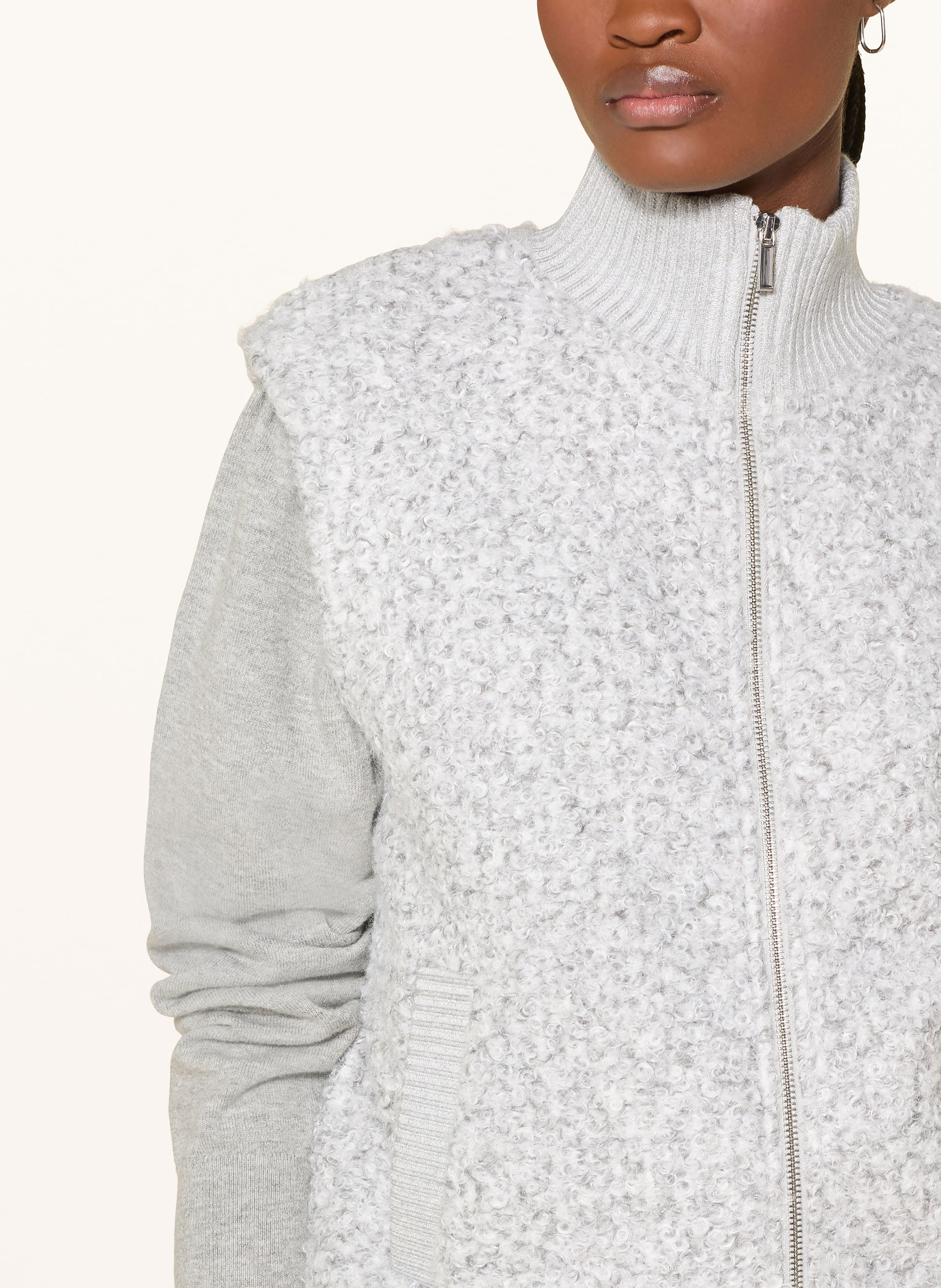 Thumbnail - Opus Teddyfell-Weste Guluni grau