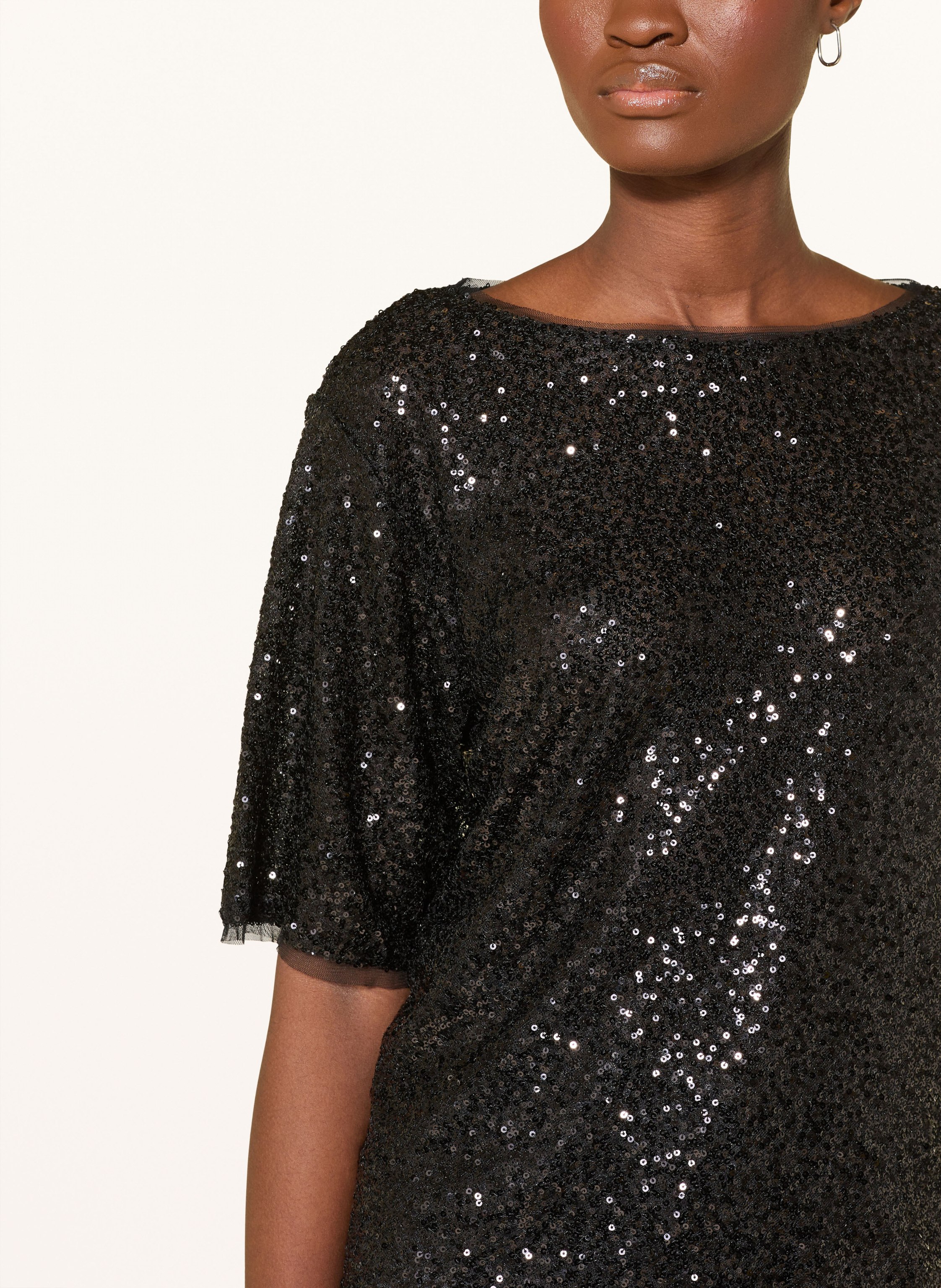 Thumbnail - Monari T-Shirt Aus Mesh Mit Pailletten schwarz