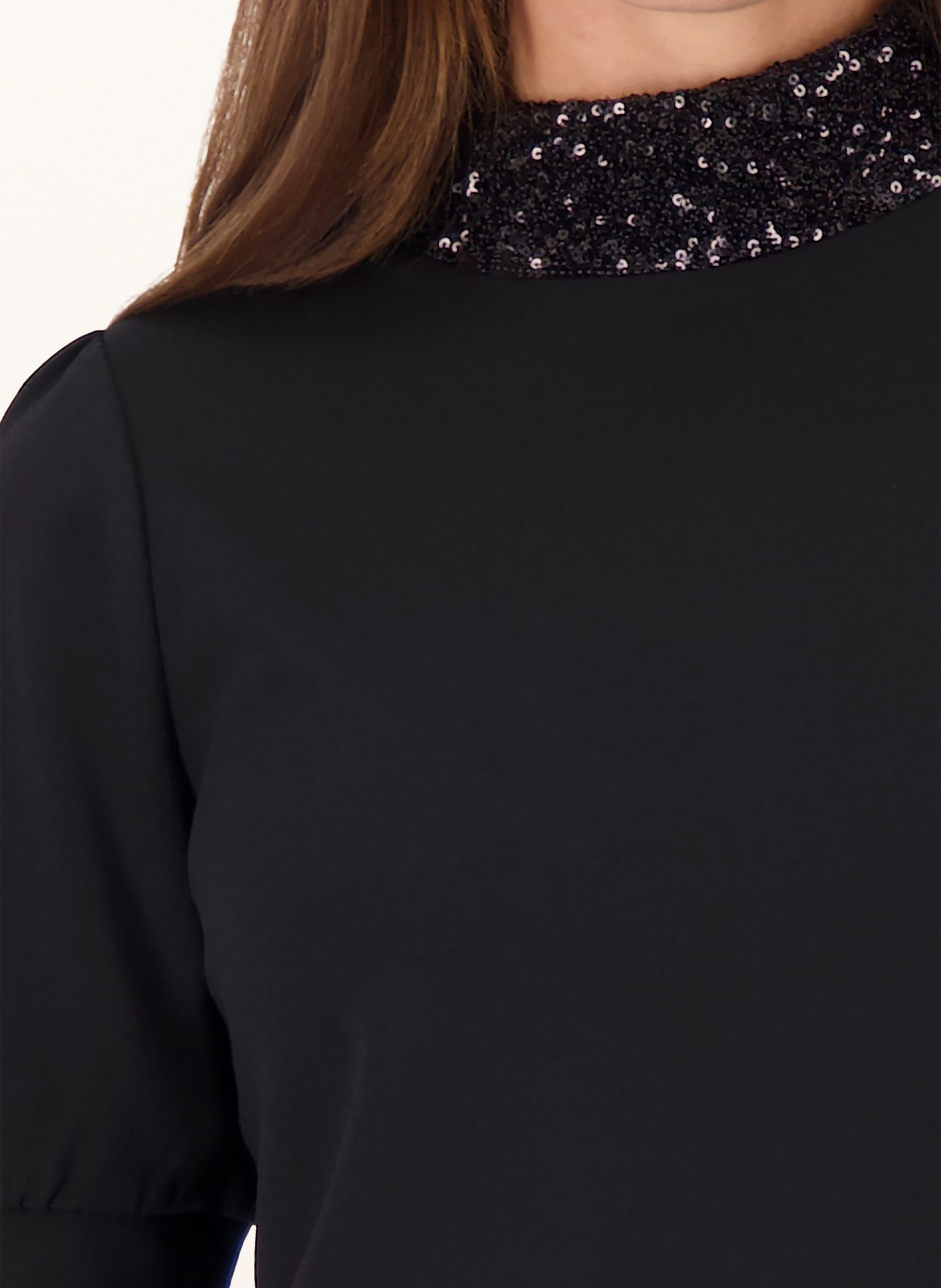 Thumbnail - Monari Blusenshirt Aus Jersey Mit Pailletten schwarz