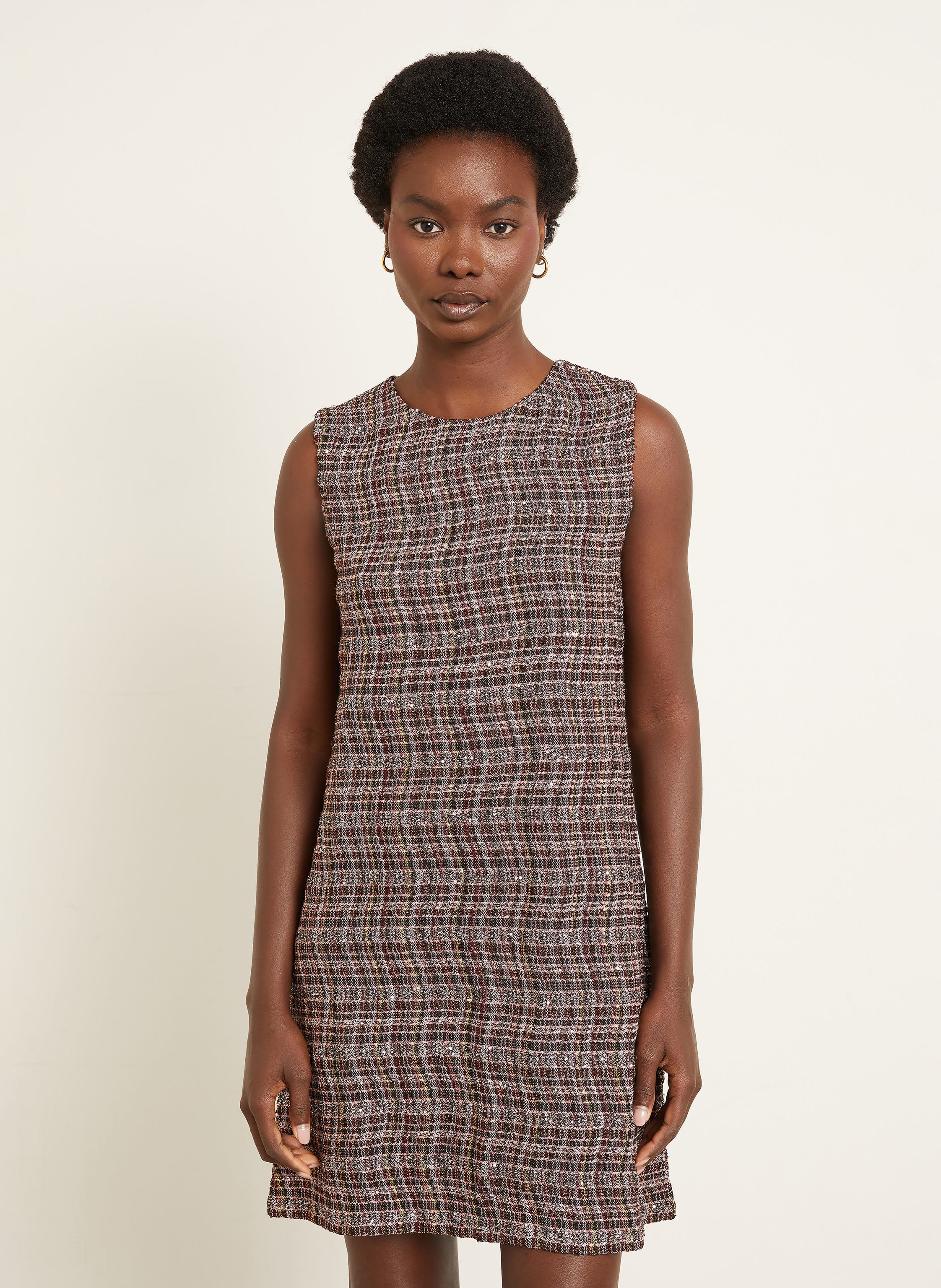 Thumbnail - Missoni Kleid Mit Pailletten Und Glitzergarn braun