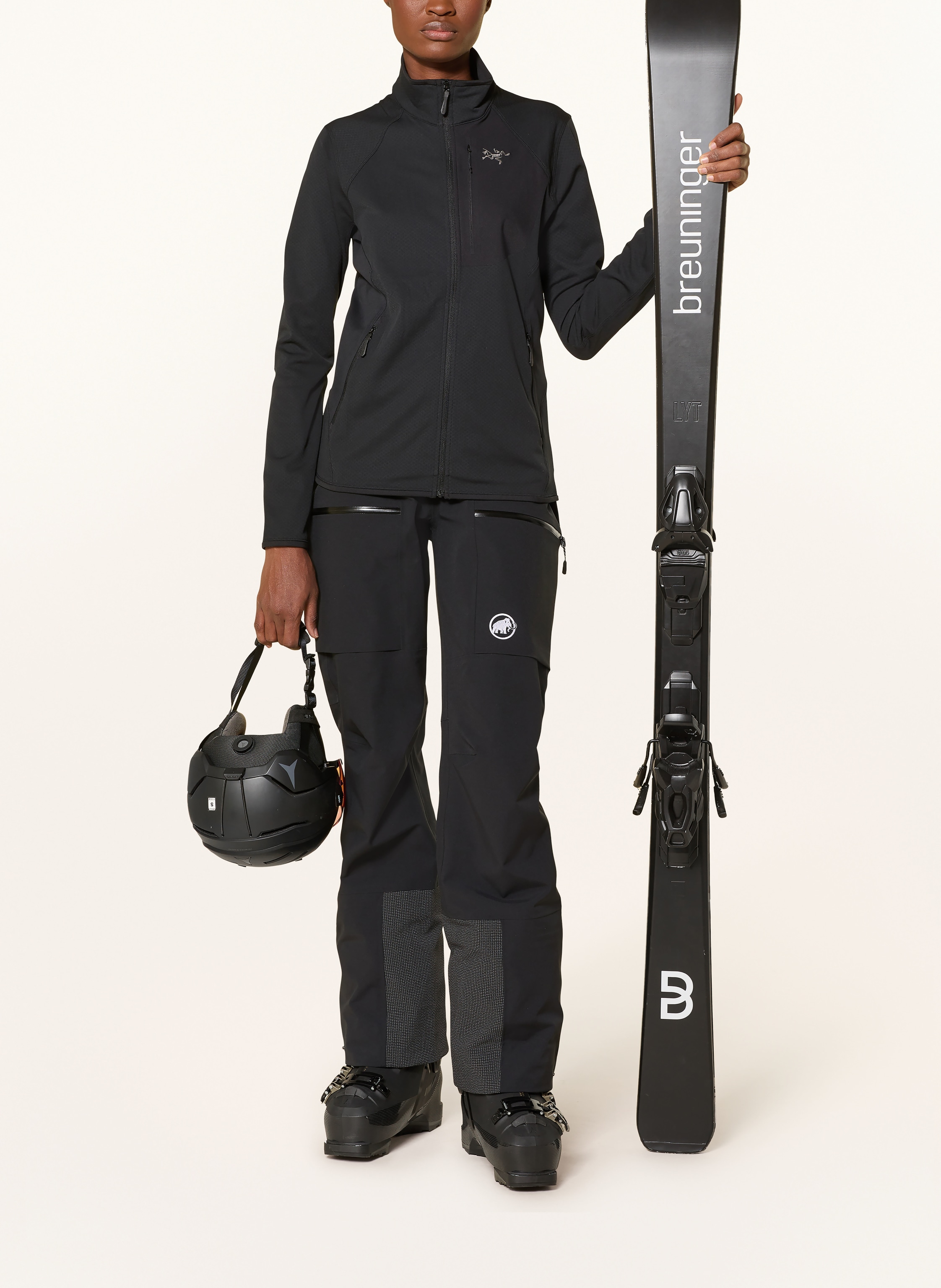 Thumbnail - Arc'teryx Midlayer-Jacke Delta schwarz