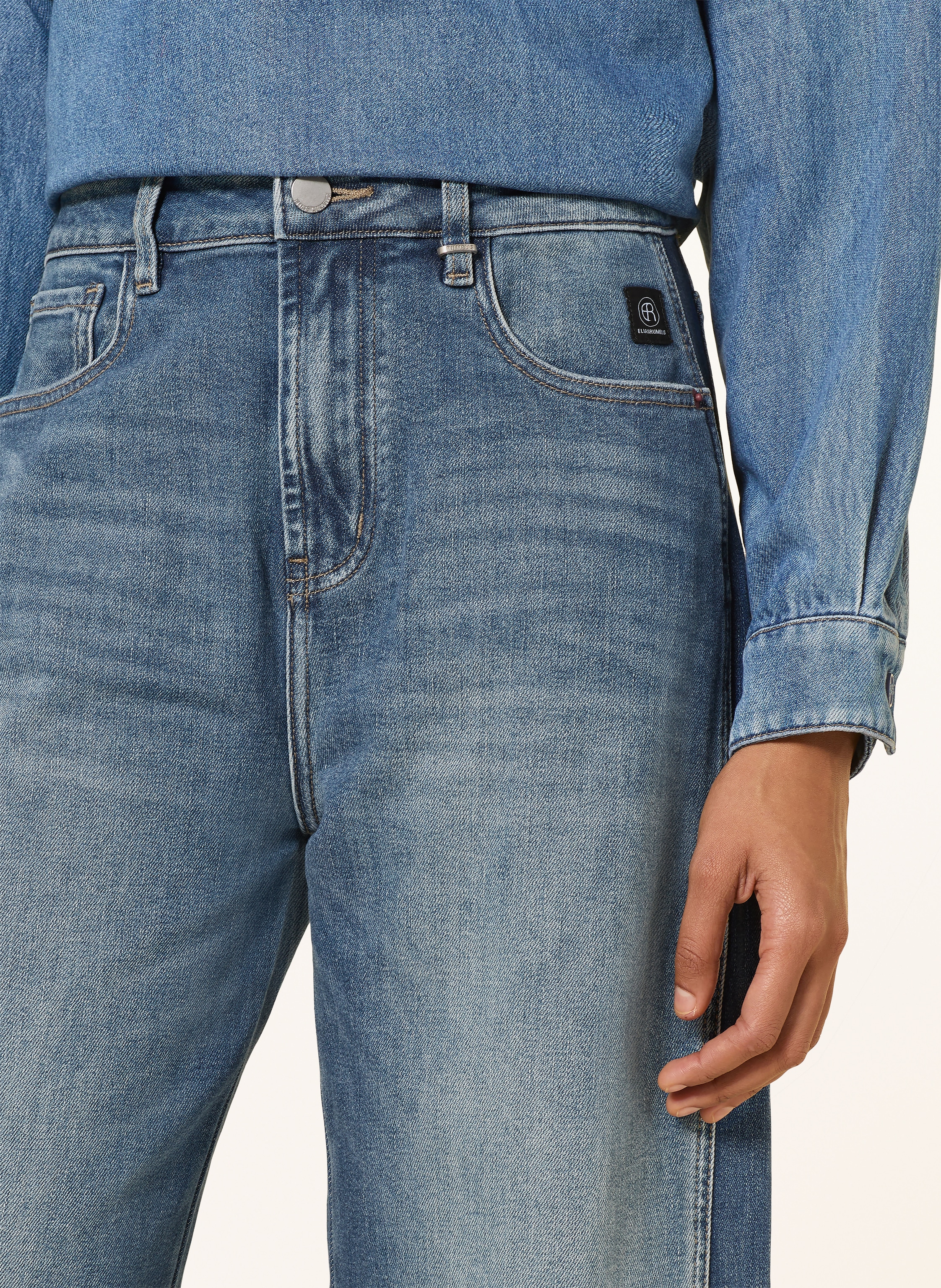 Thumbnail - Elias Rumelis Barrel Jeans Noralie blau