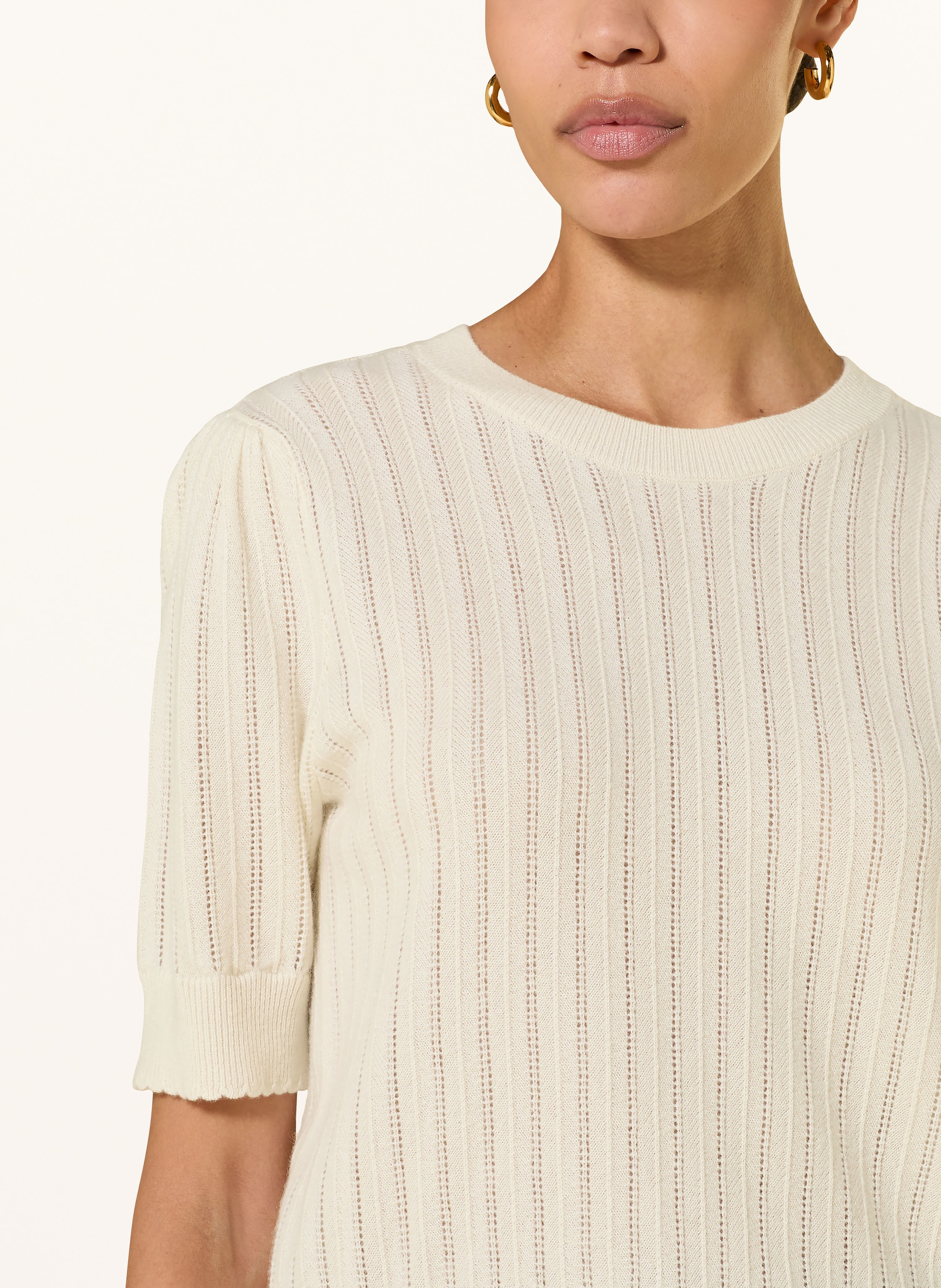 Thumbnail - Frame Strickshirt Aus Cashmere beige