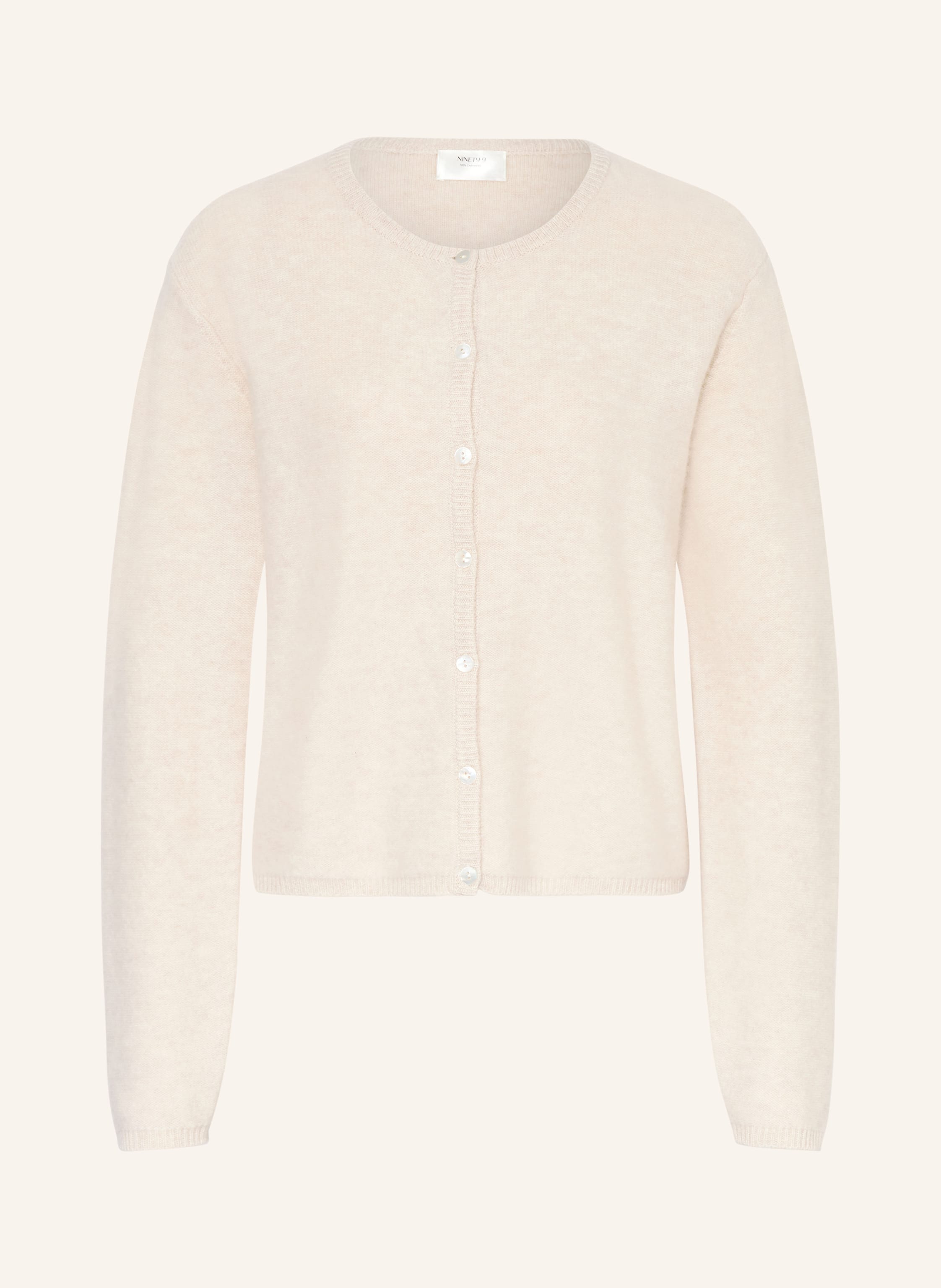 Ninety-9 Strickjacke Aus Cashmere beige
