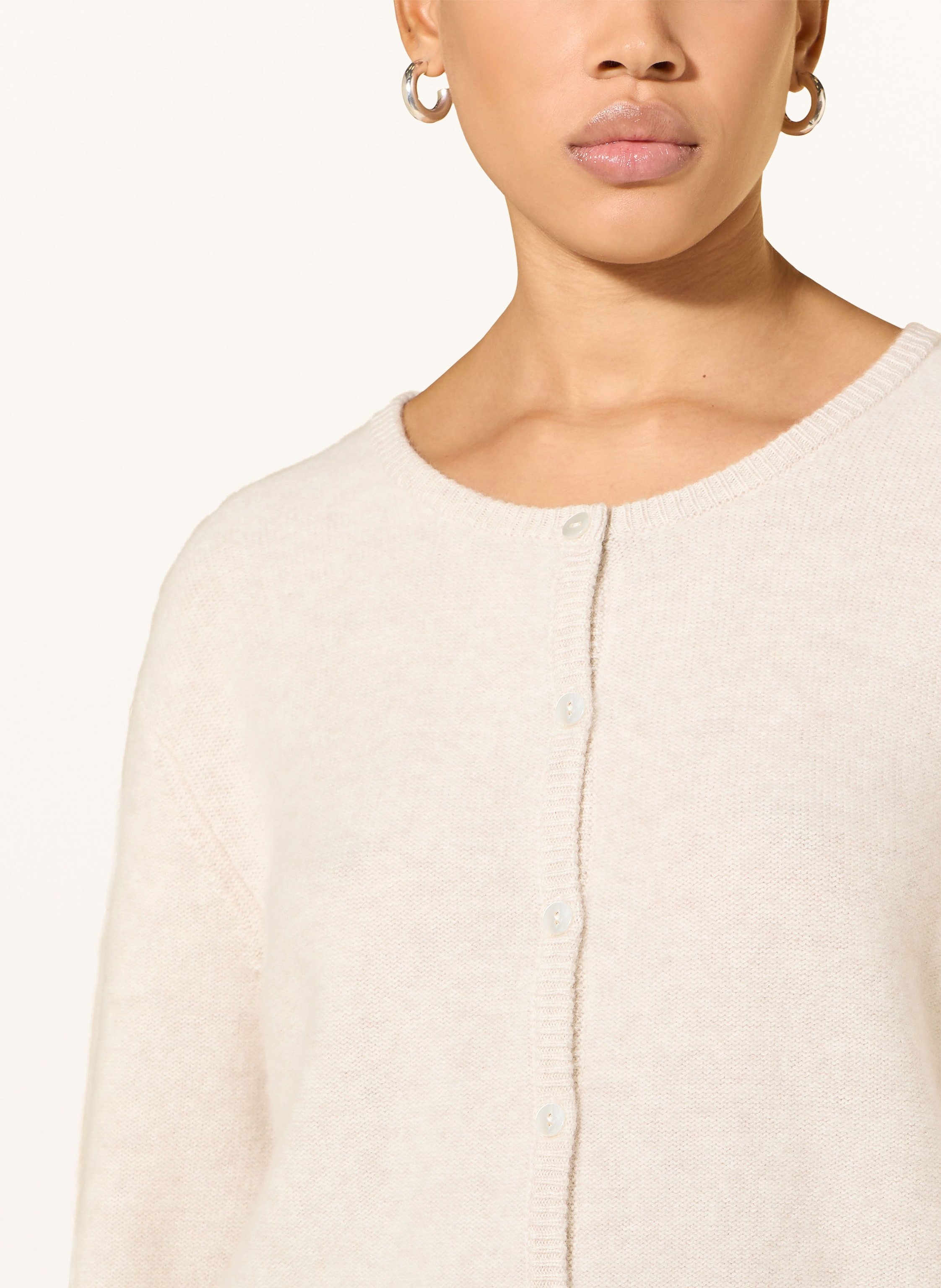 Thumbnail - Ninety-9 Strickjacke Aus Cashmere beige