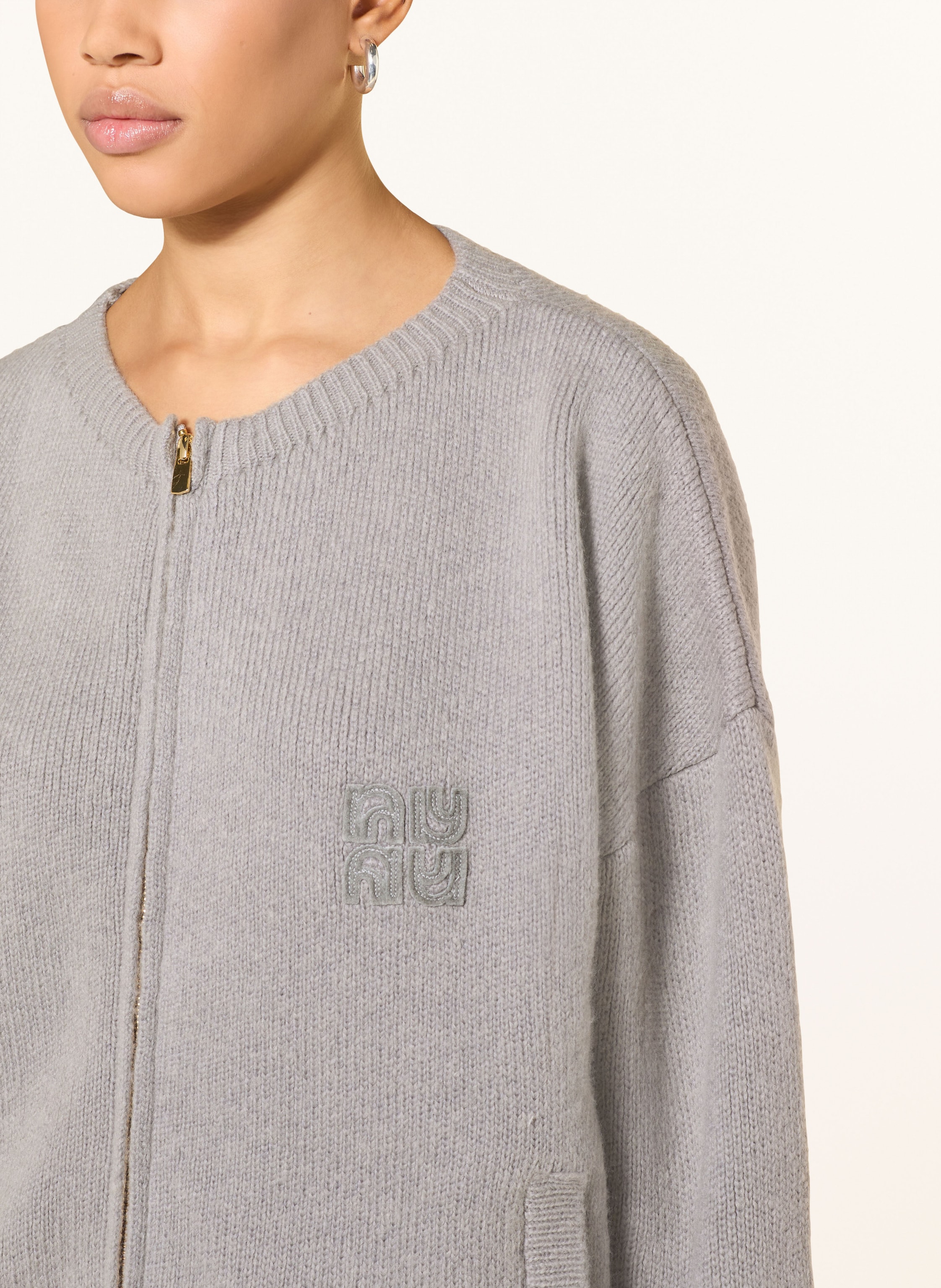 Thumbnail - Ninety-9 Strickjacke Aspen grau