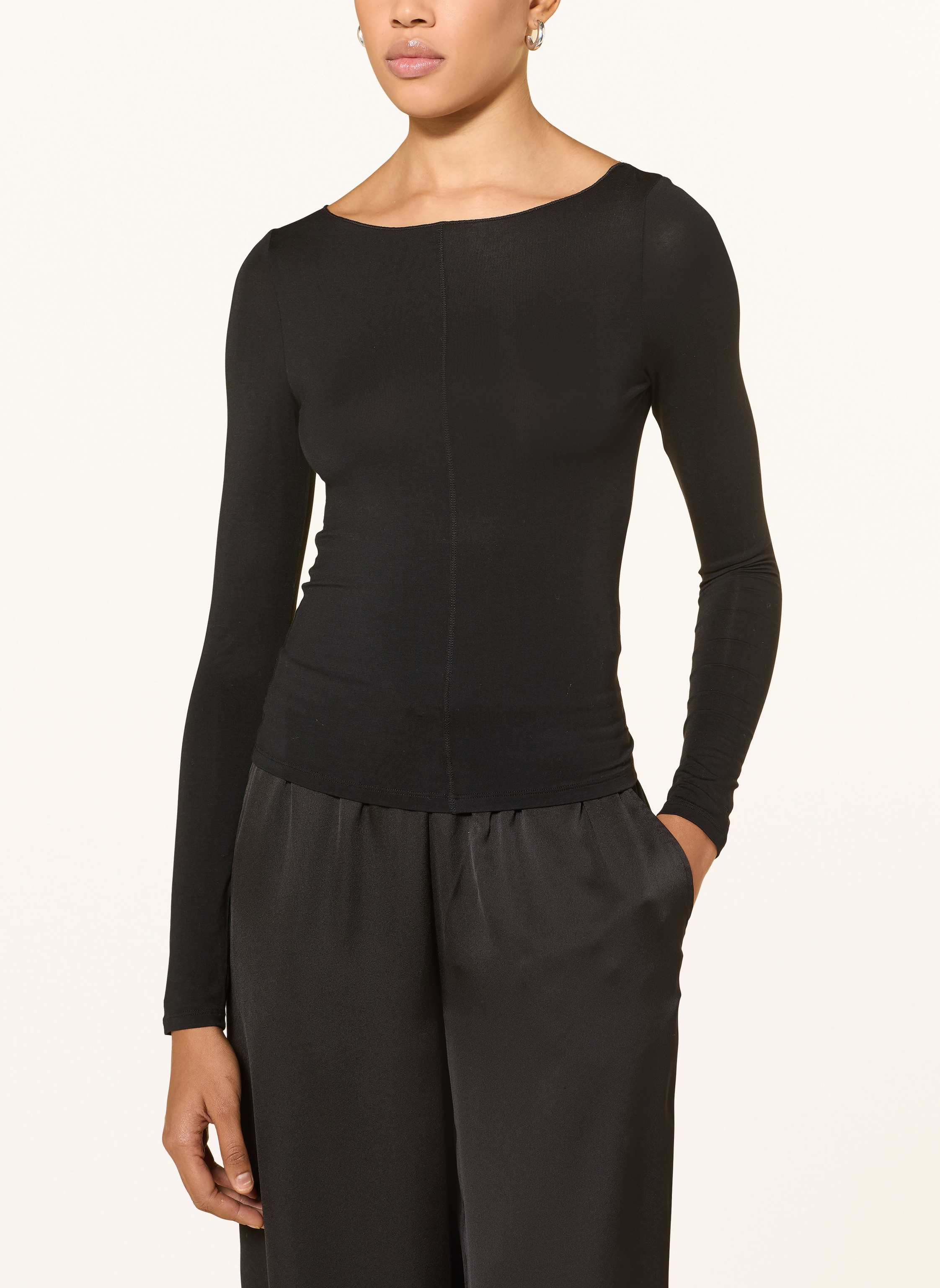 Thumbnail - Ninety-9 Longsleeve Smooth schwarz