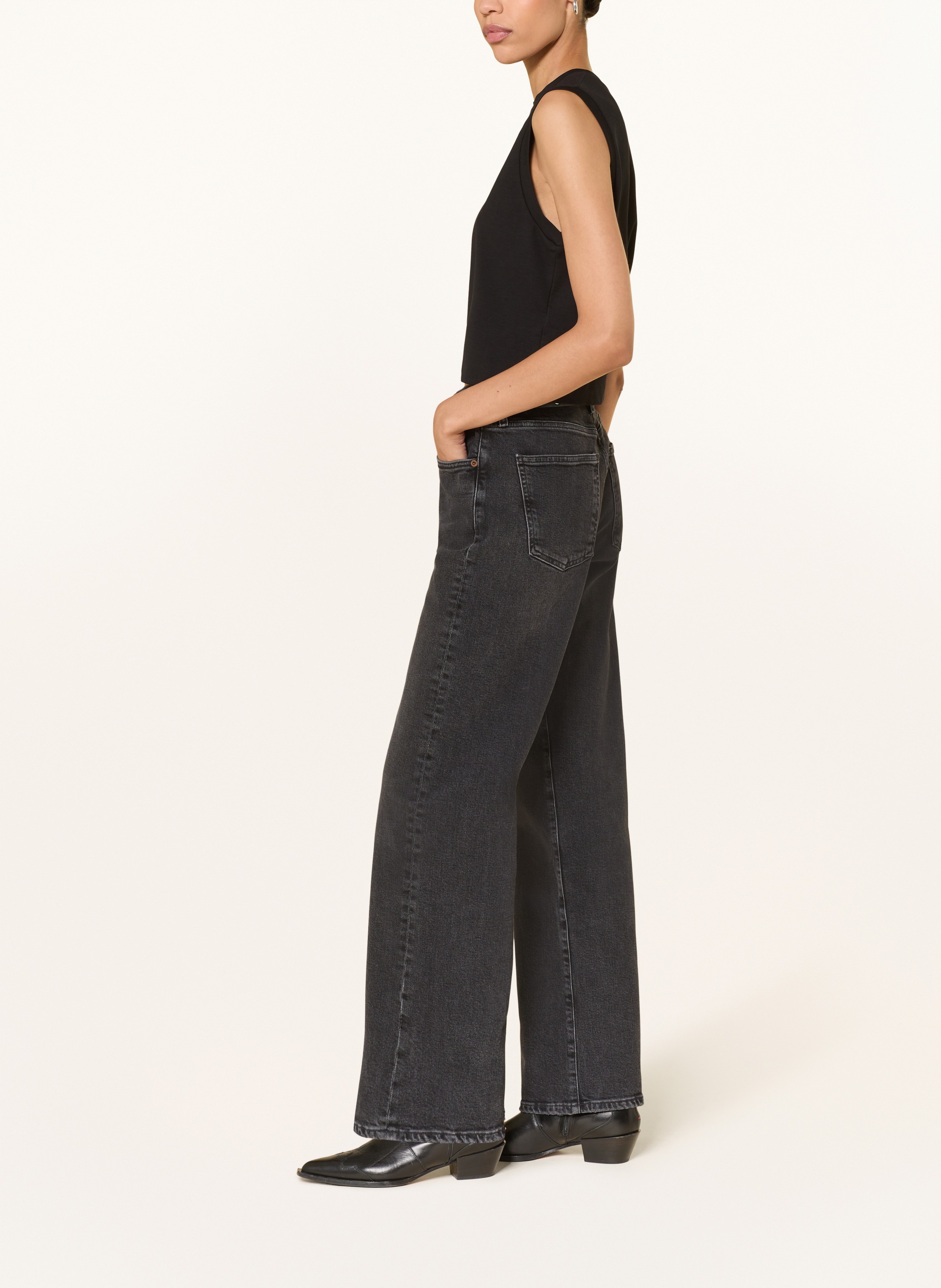 Thumbnail - Agolde Straight Jeans Harper schwarz