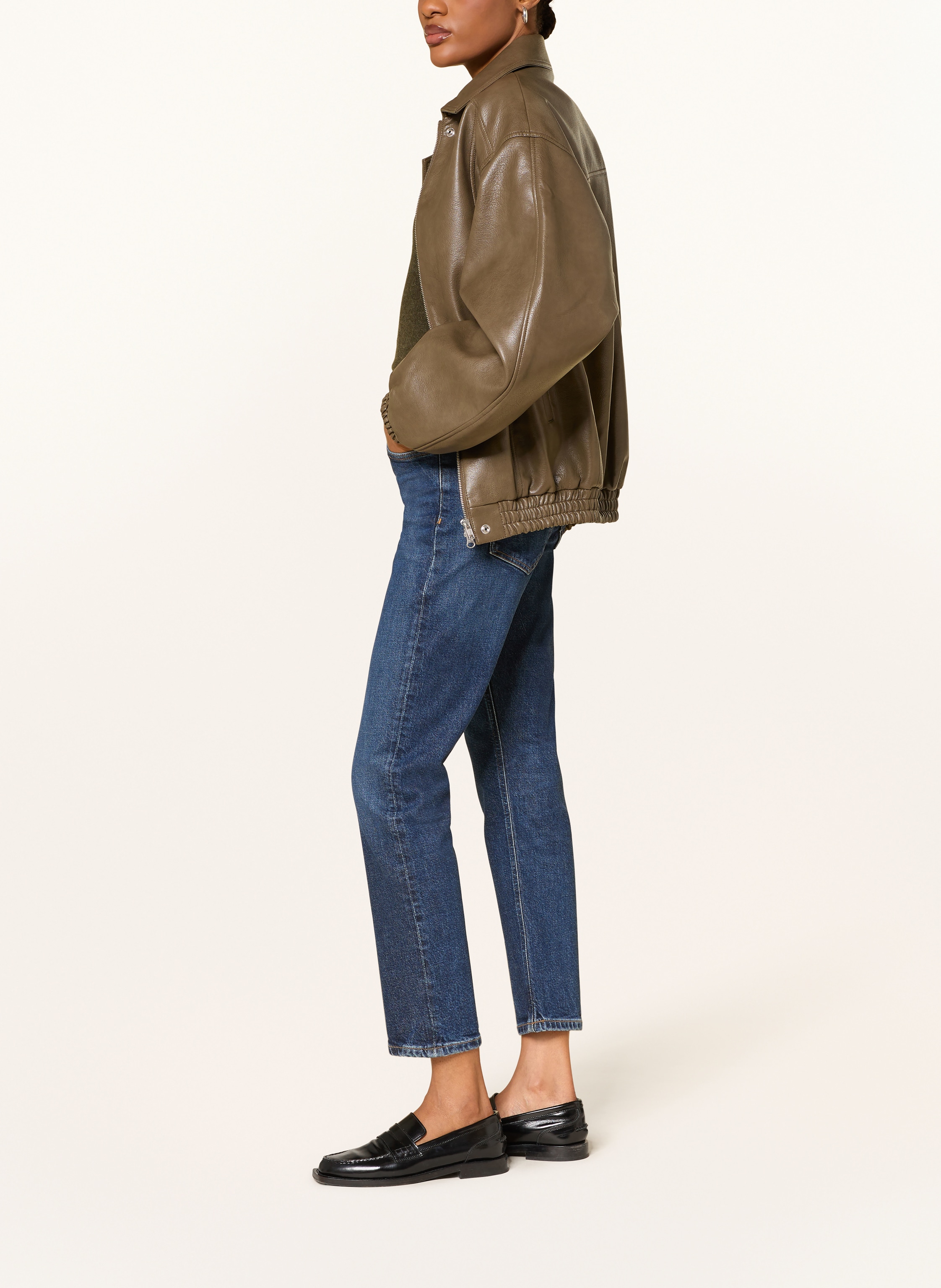 Thumbnail - Agolde Straight Jeans Riley blau