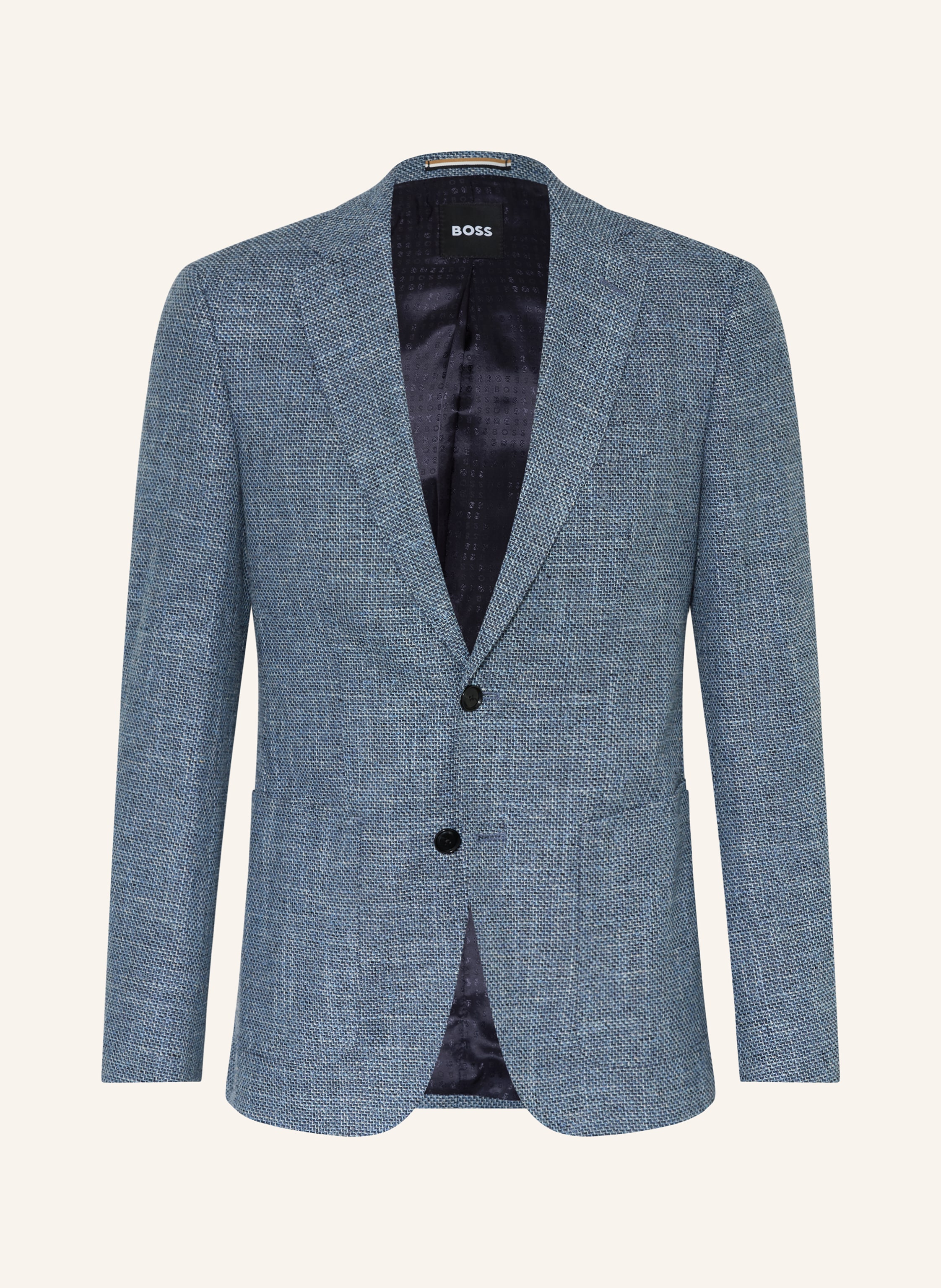 Boss Boss Sakko Hutson Regular Fit blau in HELLBLAU / WEISS