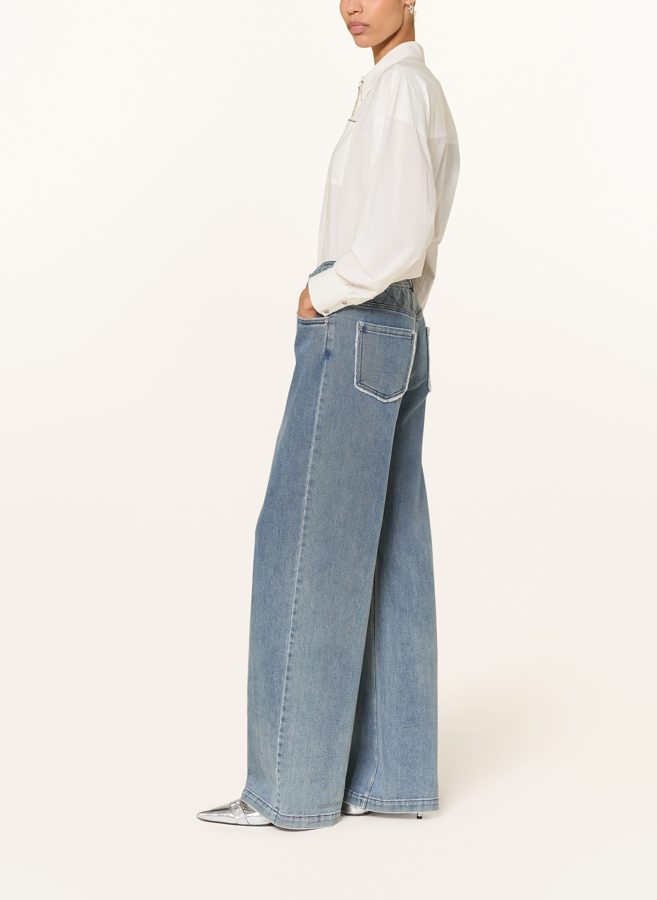 Thumbnail - Ivi Collection Wide Leg Jeans blau