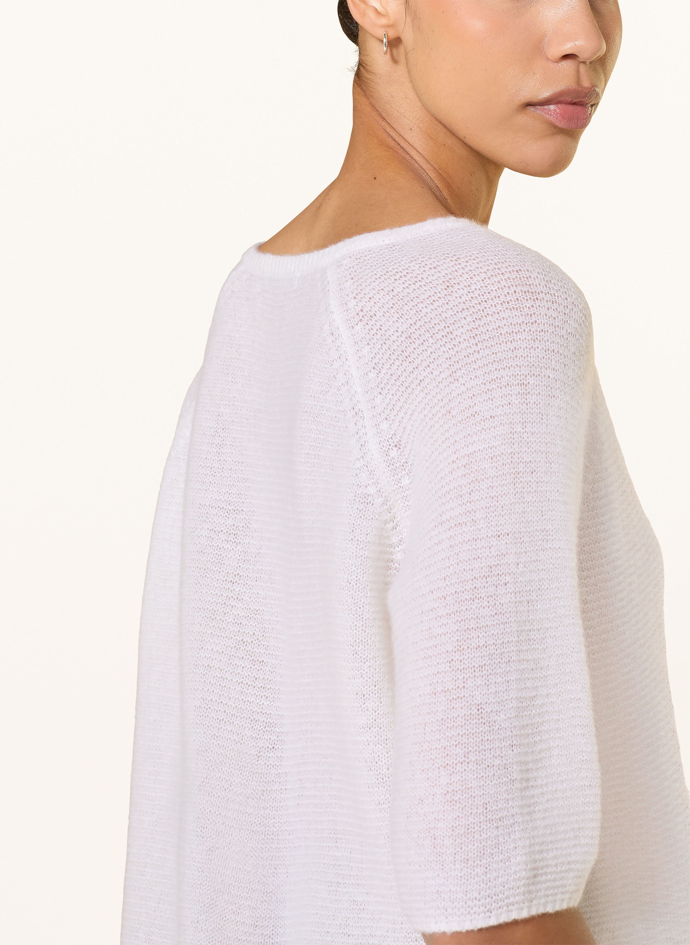 Thumbnail - (The Mercer) N.Y. Pullover Mit Cashmere Und 3/4-Arm weiss