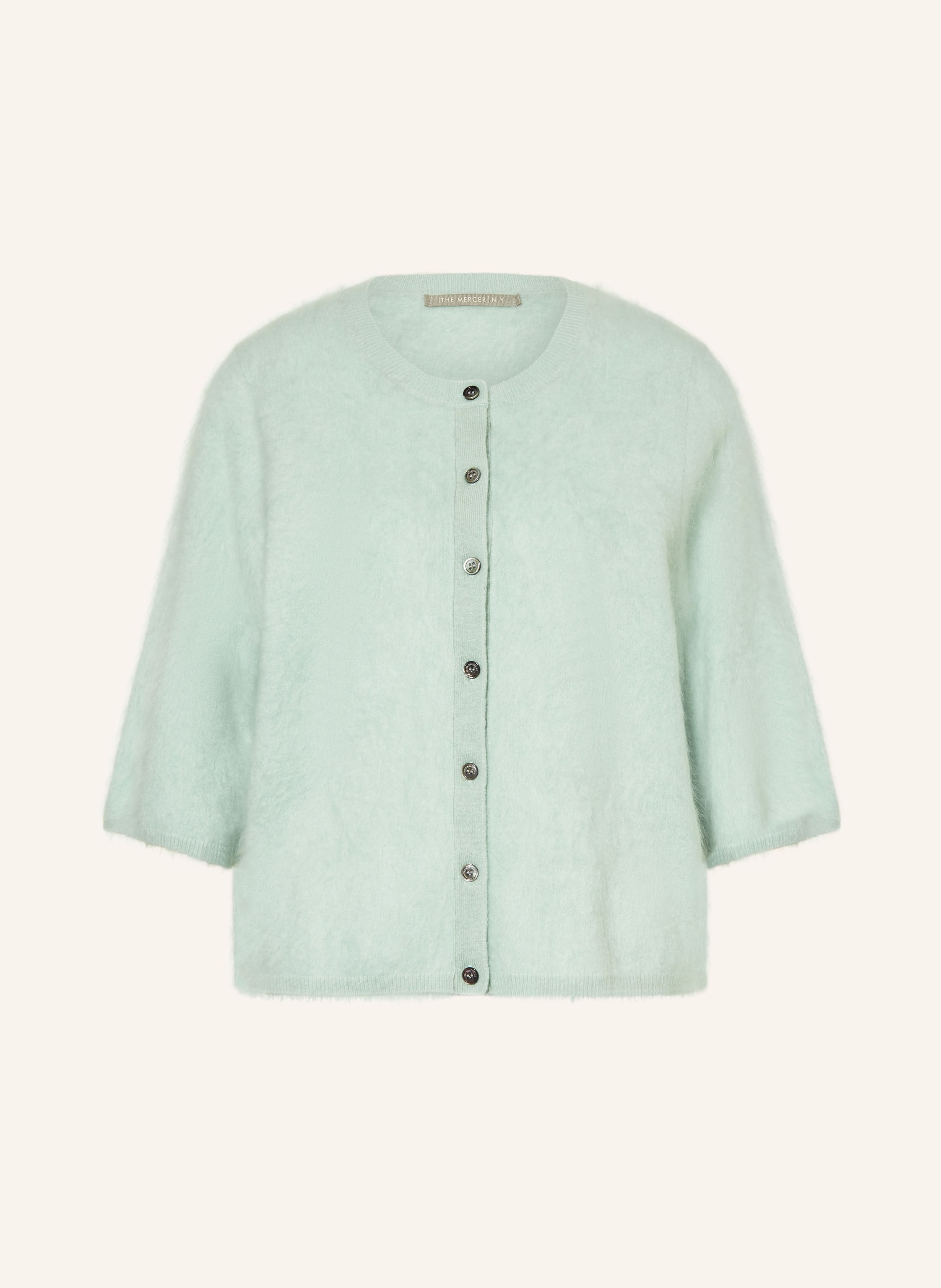 (The Mercer) N.Y. Strickjacke Aus Cashmere Mit 3/4-Arm gruen