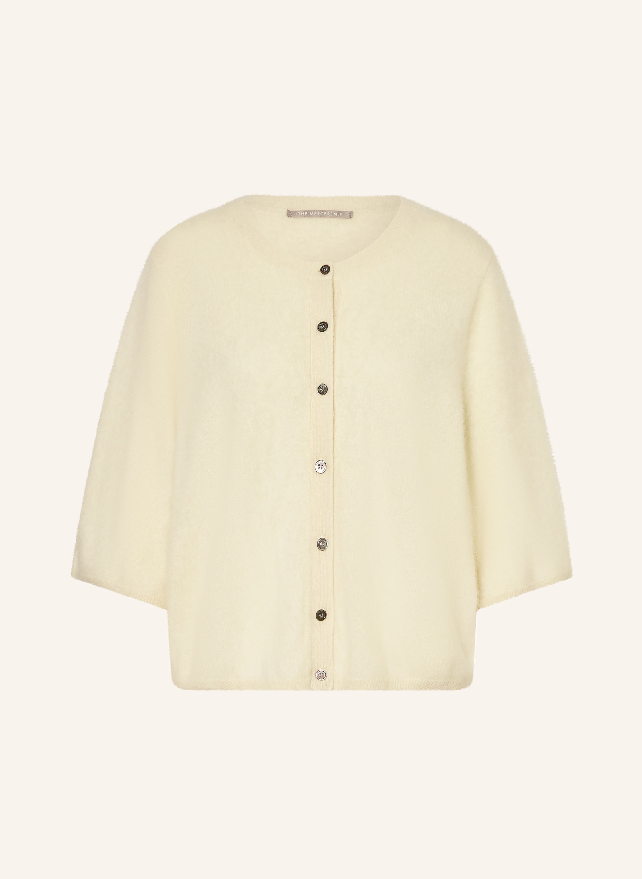 (The Mercer) N.Y. Strickjacke Aus Cashmere Mit 3/4-Arm gelb