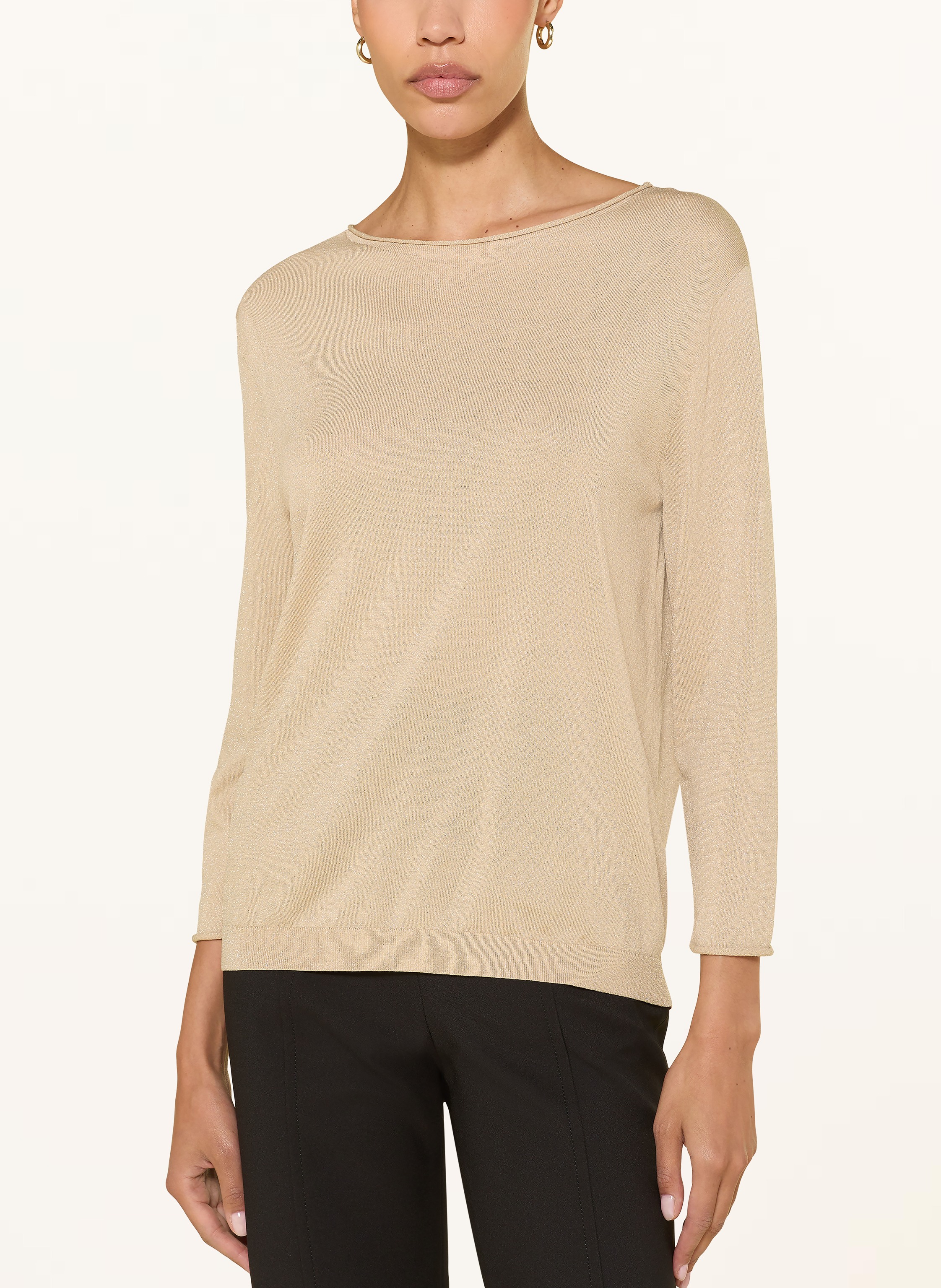 Thumbnail - (The Mercer) N.Y. Pullover Mit Glitzergarn gold