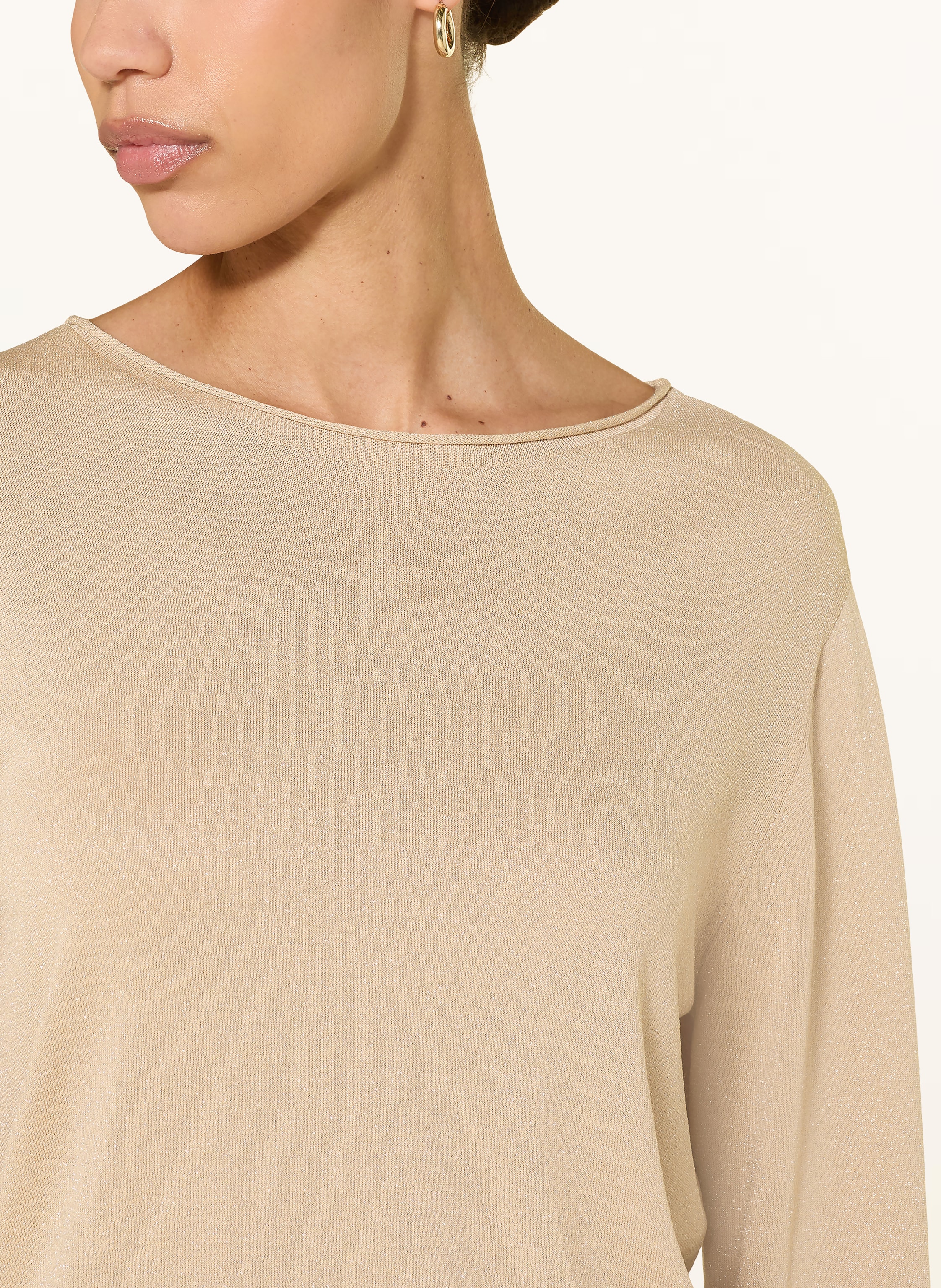 Thumbnail - (The Mercer) N.Y. Pullover Mit Glitzergarn gold