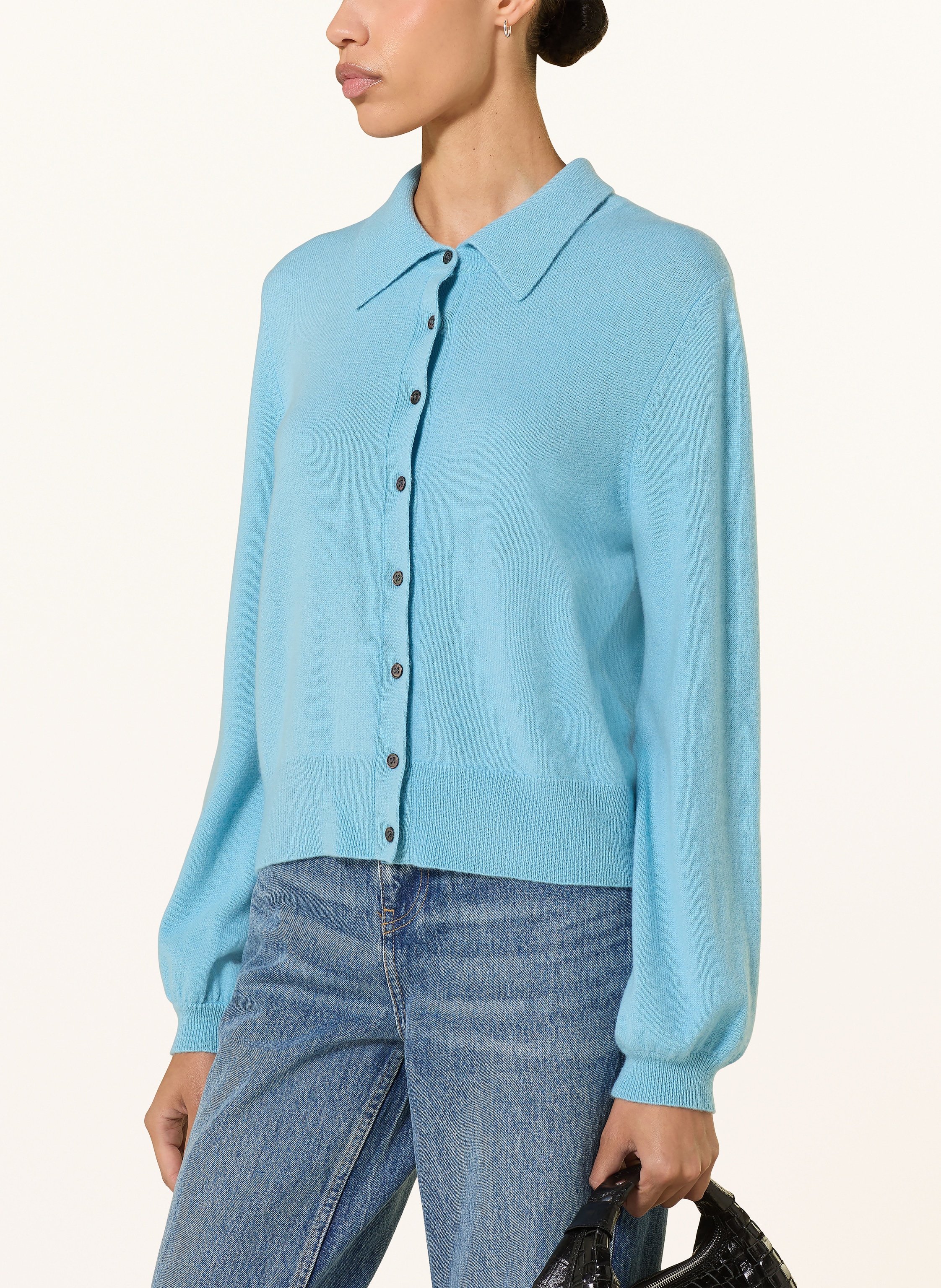 Thumbnail - (The Mercer) N.Y. Strickjacke Aus Cashmere blau