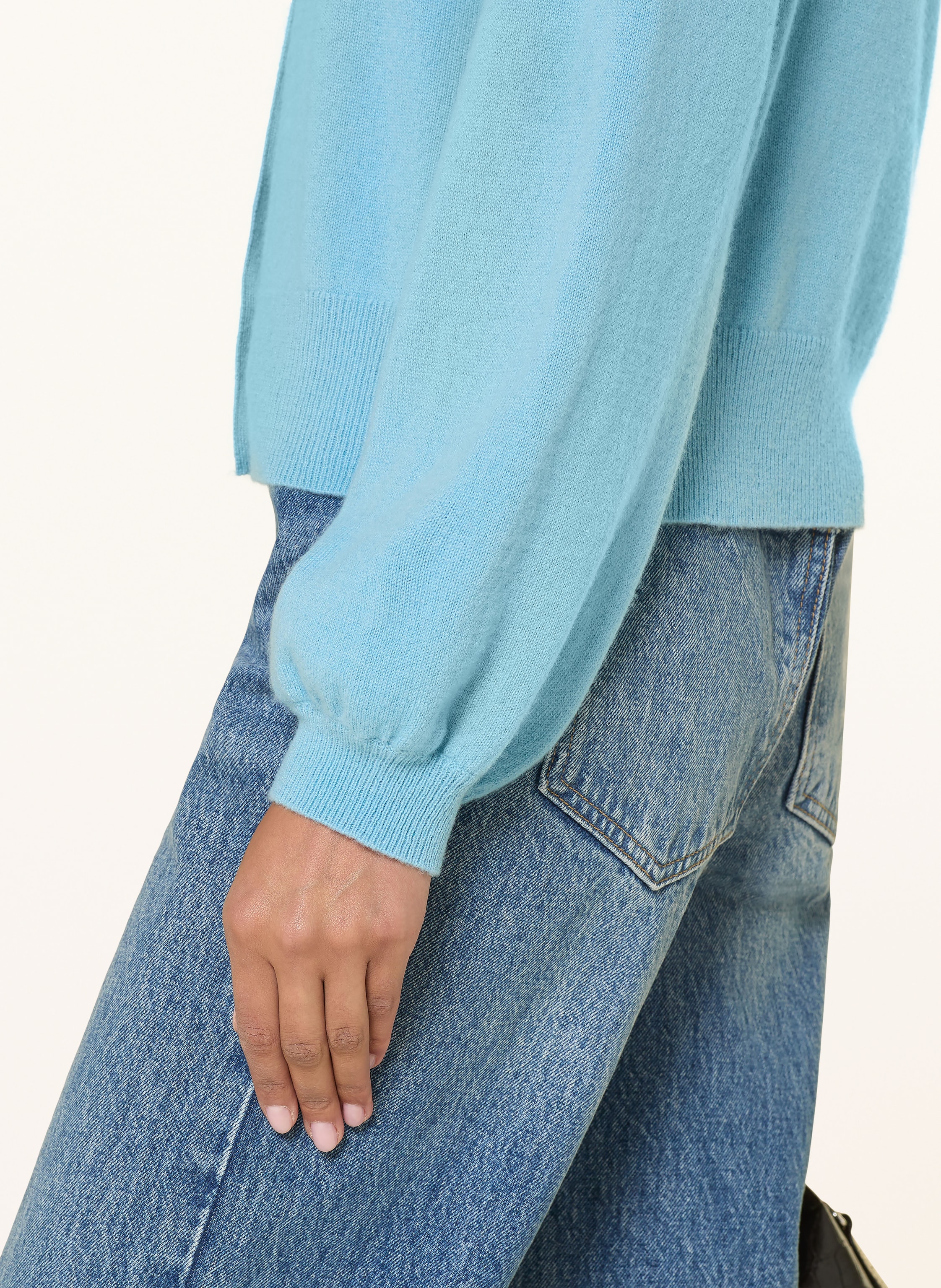 Thumbnail - (The Mercer) N.Y. Strickjacke Aus Cashmere blau