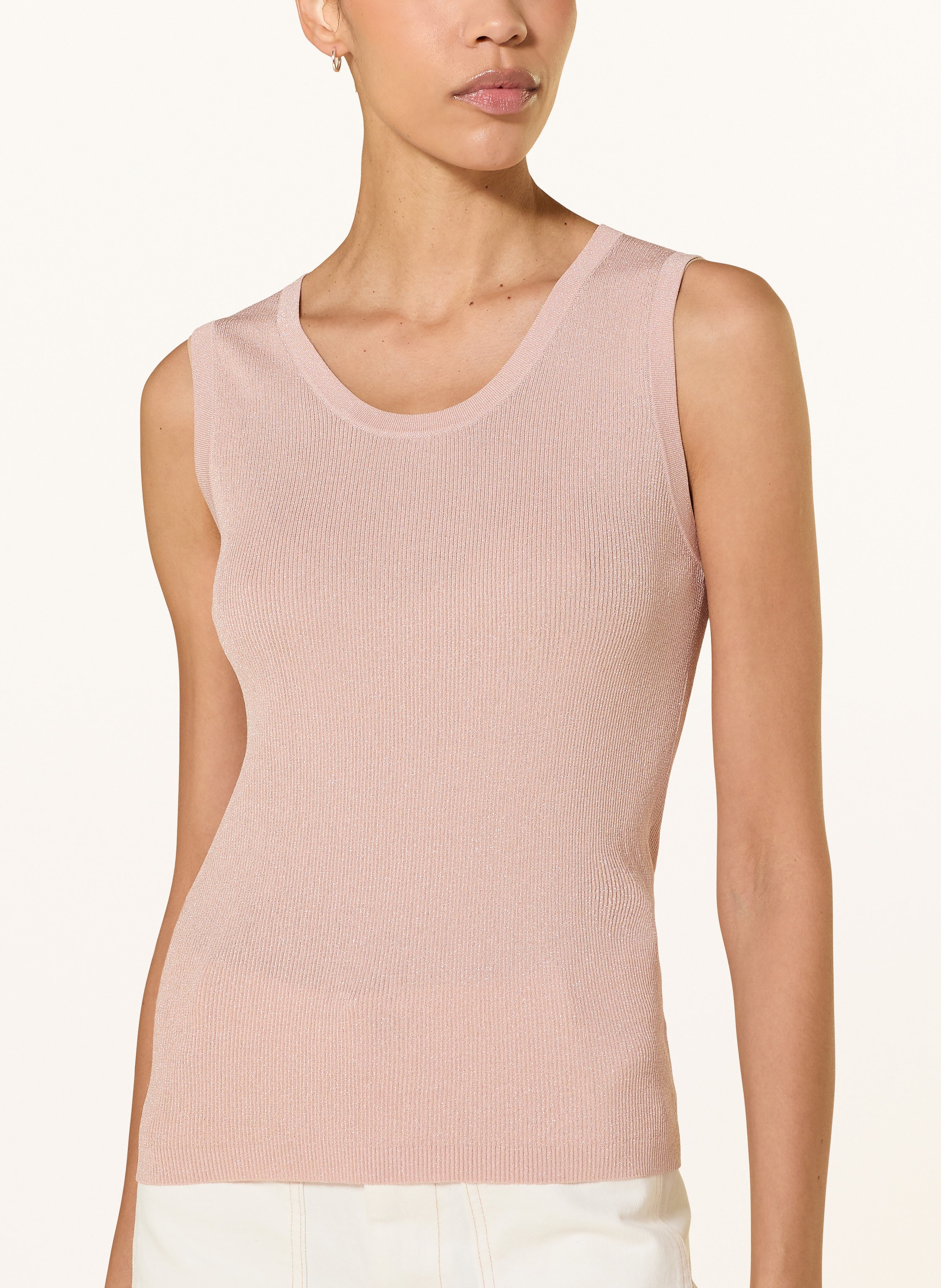 Thumbnail - (The Mercer) N.Y. Stricktop Mit Glitzergarn rosa