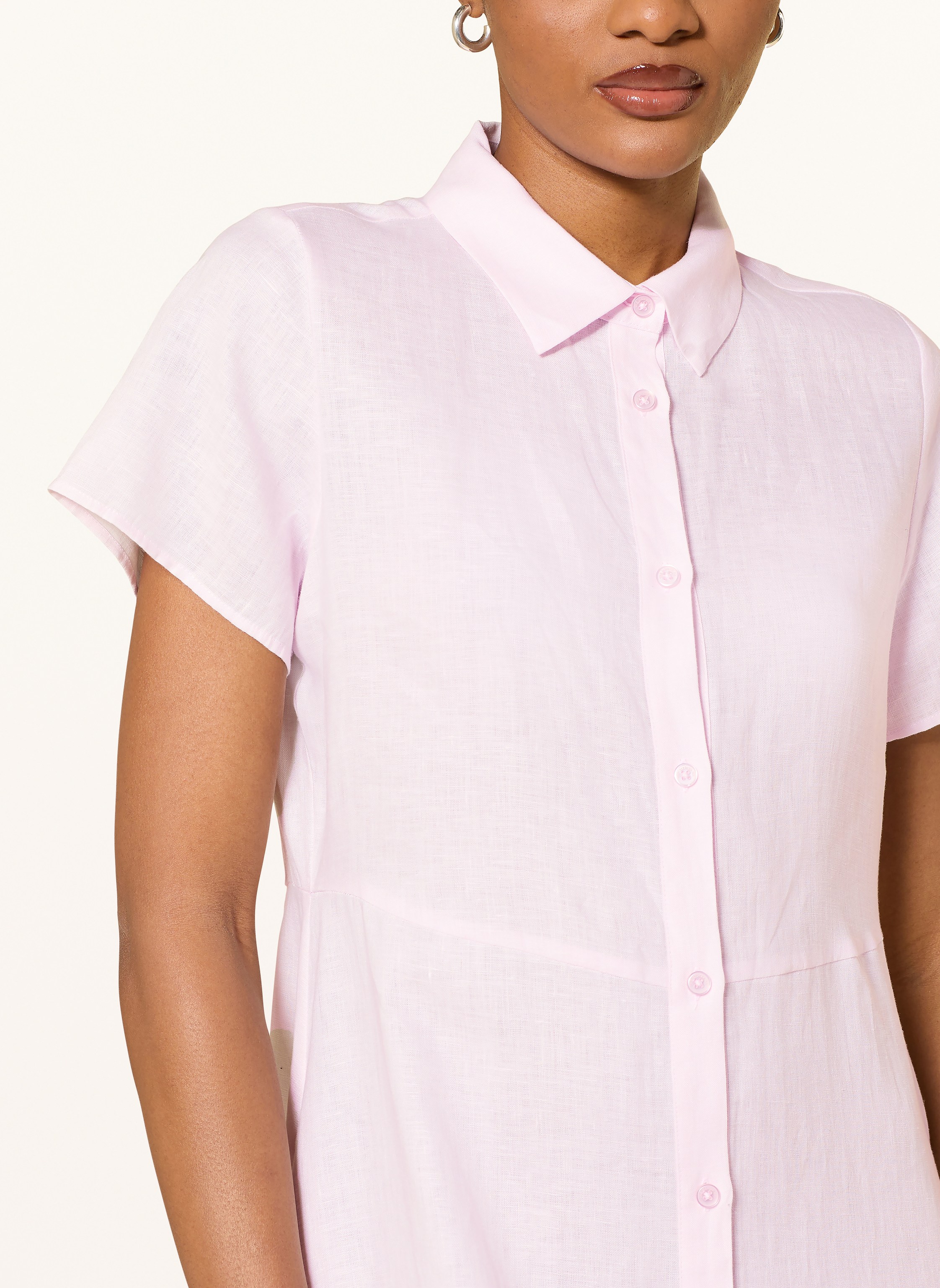 Thumbnail - (The Mercer) N.Y. Hemdblusenkleid Aus Leinen rosa