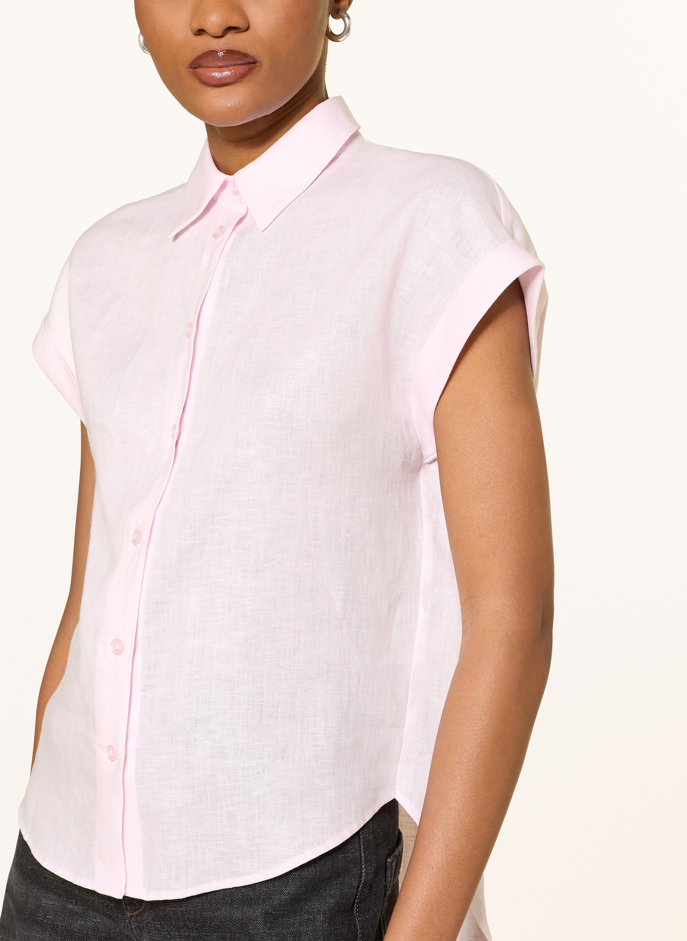 Thumbnail - (The Mercer) N.Y. Hemdbluse Aus Leinen rosa