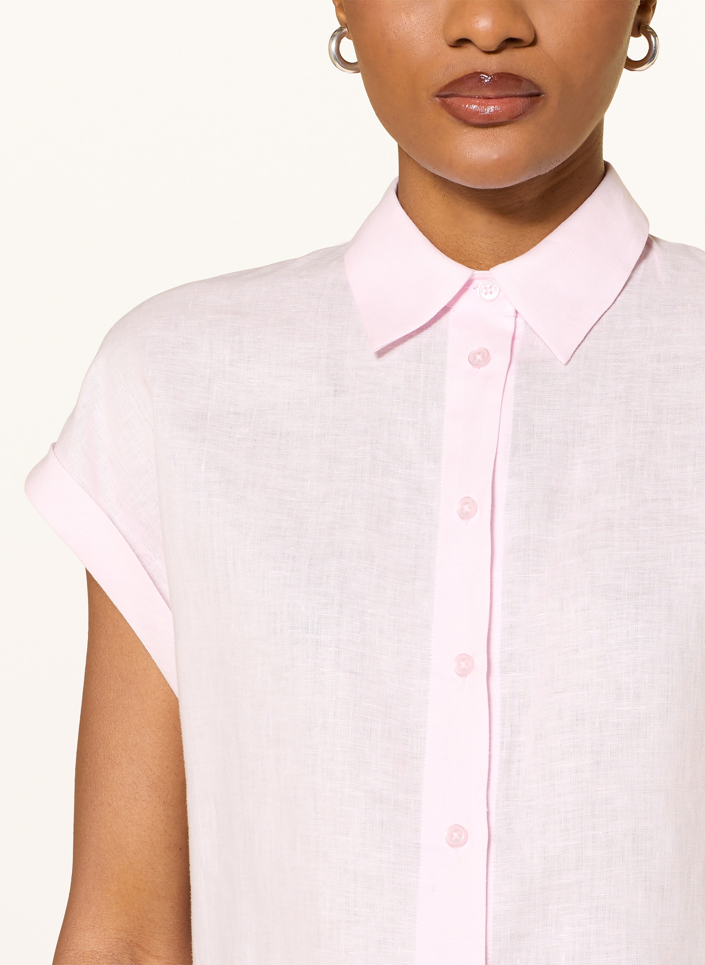 Thumbnail - (The Mercer) N.Y. Hemdbluse Aus Leinen rosa