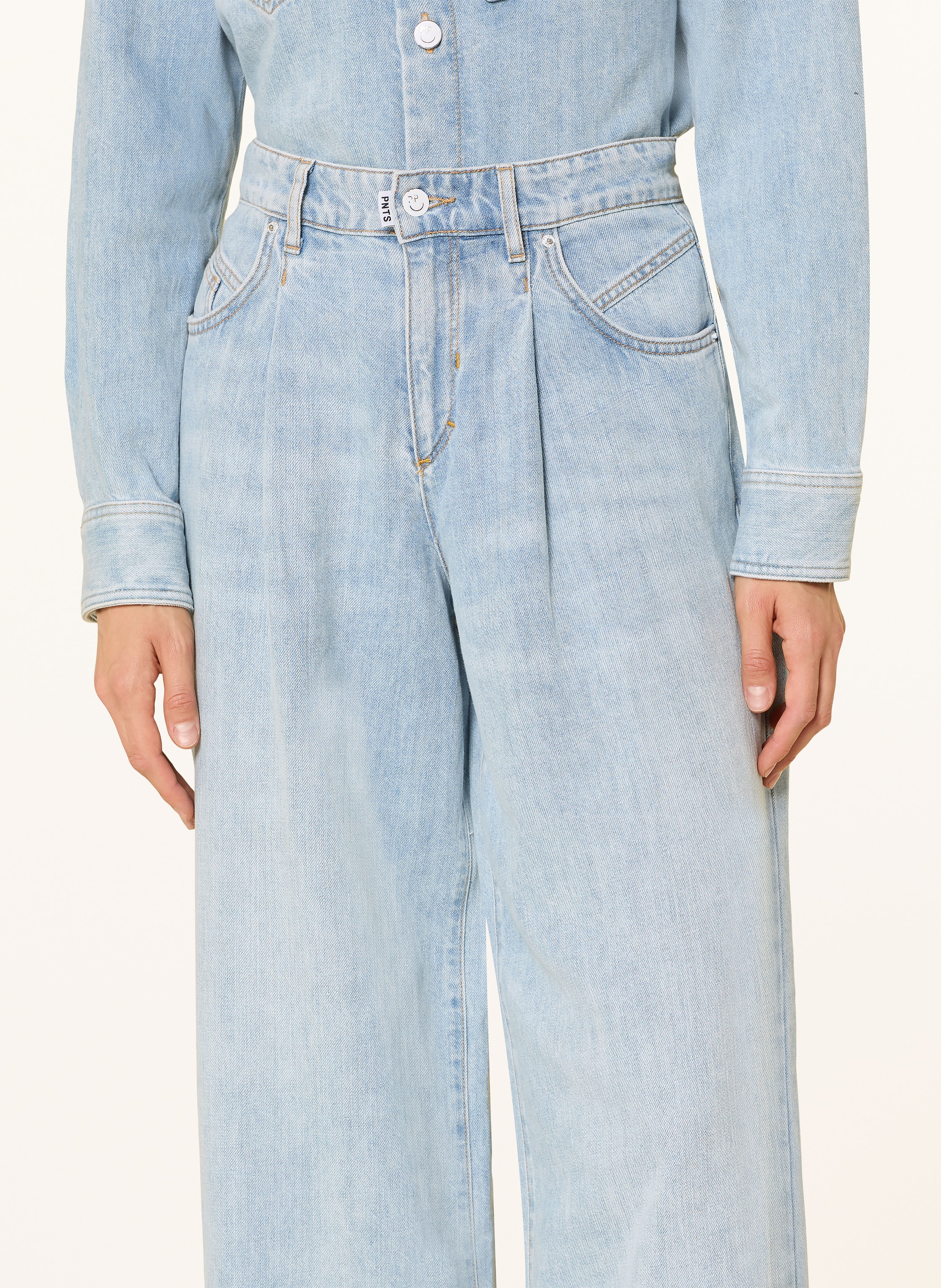 Thumbnail - Pnts Wide Leg Jeans The Gent blau