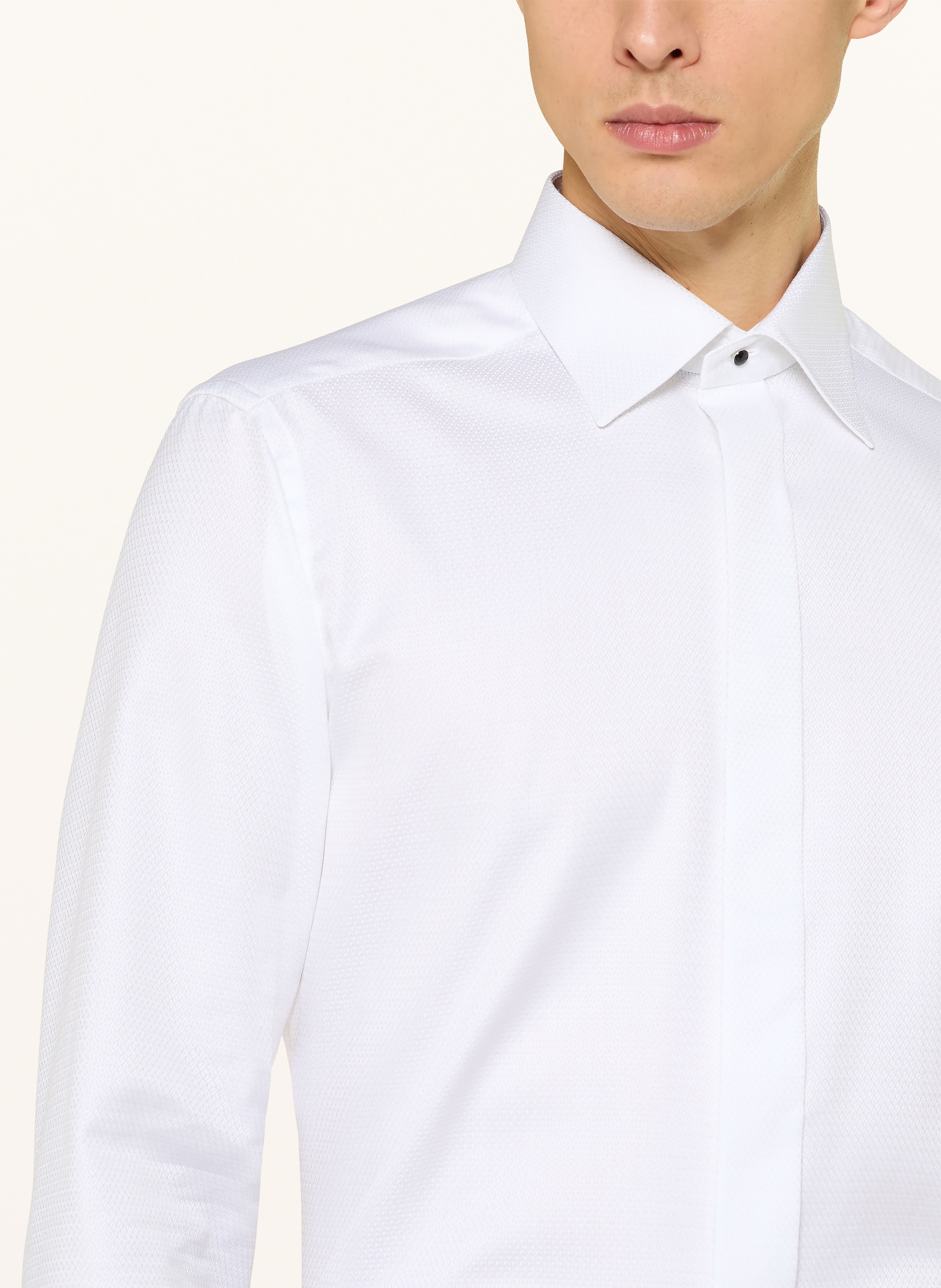 Thumbnail - Eton Smoking-Hemd Slim Fit Mit Umschlagmanschette weiss