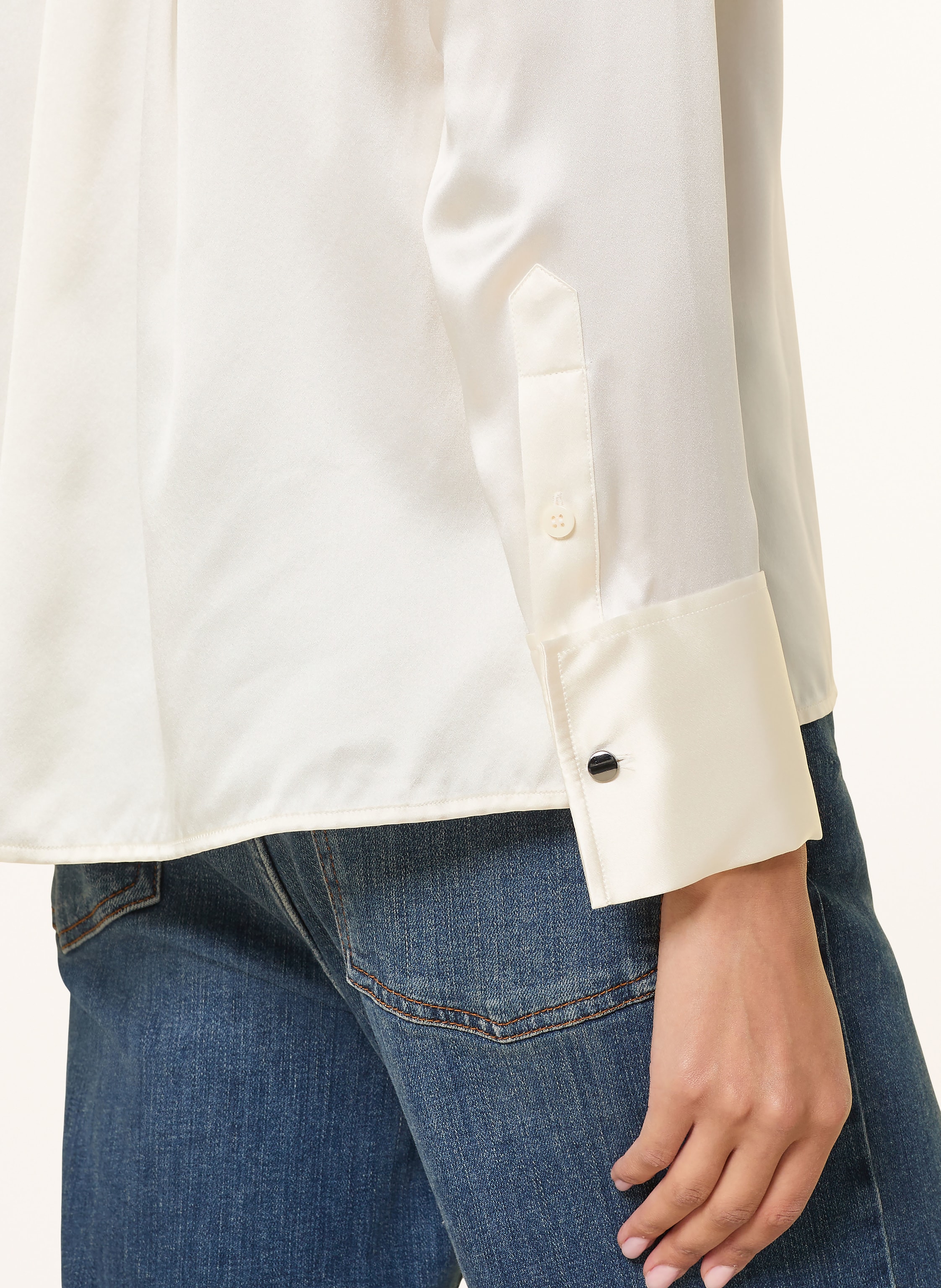 Thumbnail - Reiss Hemdbluse Ameira Aus Seide weiss