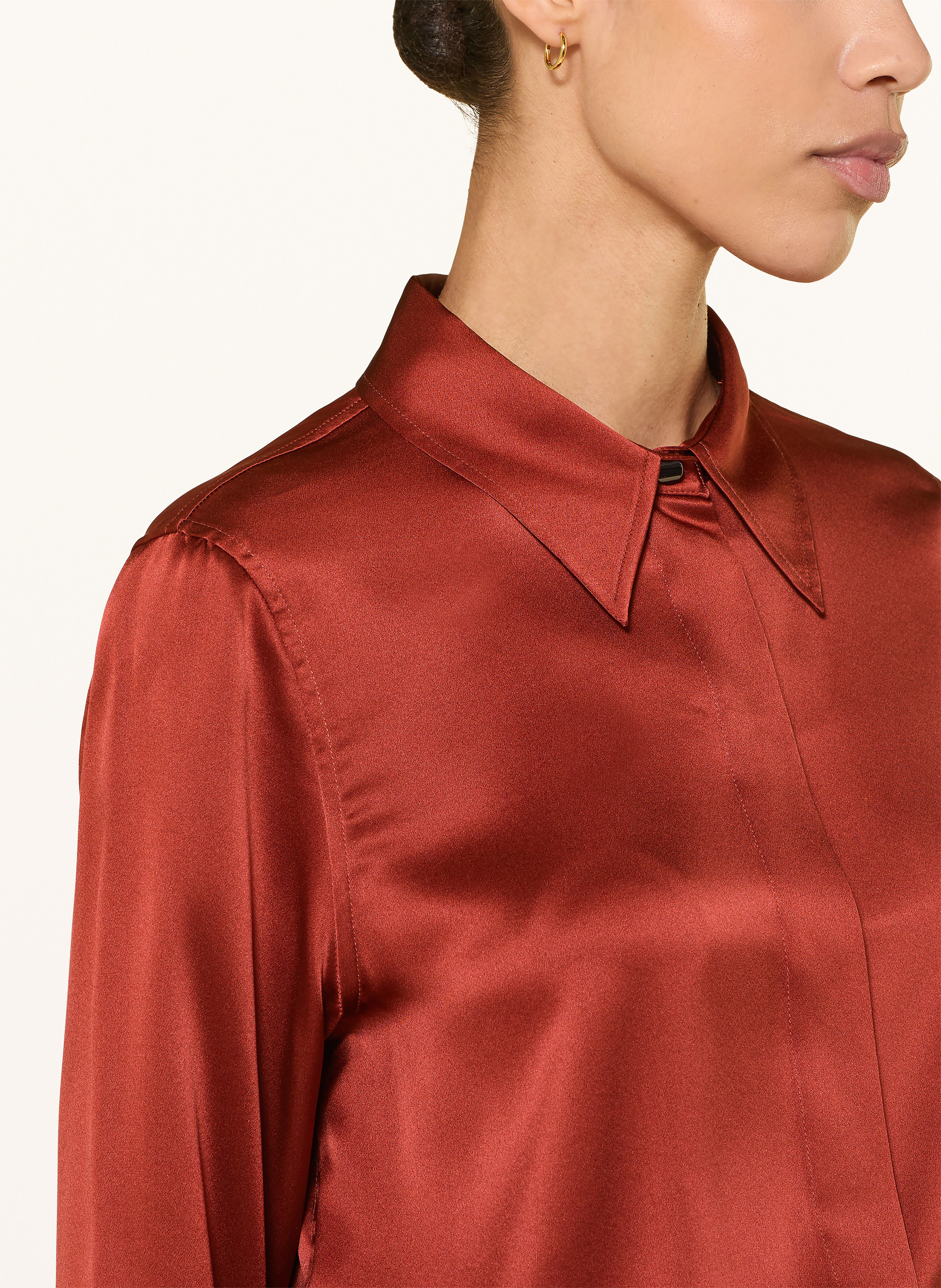 Thumbnail - Reiss Hemdbluse Ameira Aus Seide rot