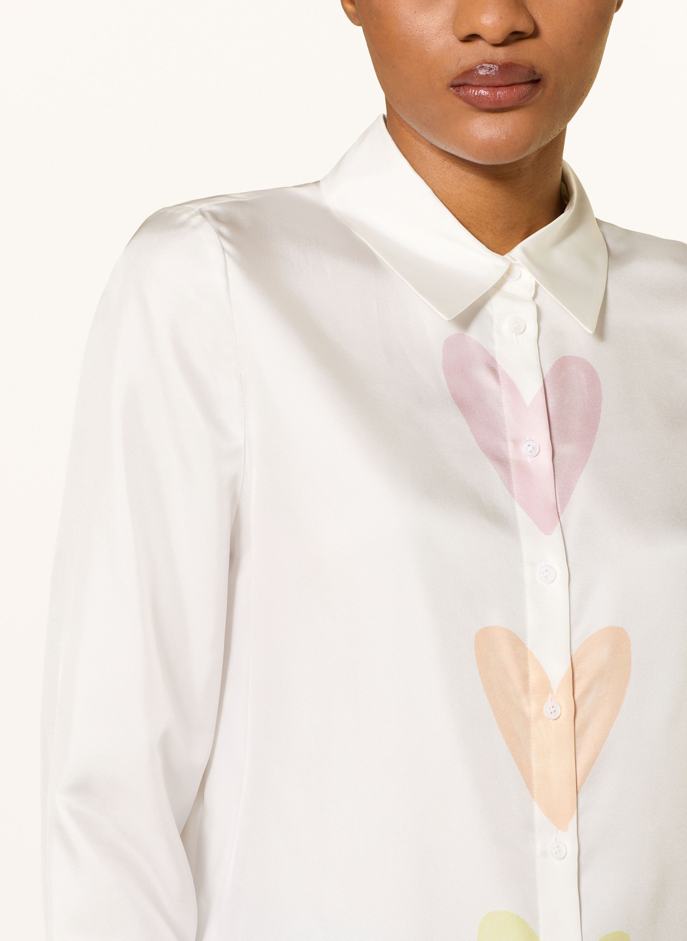 Thumbnail - Herzen's Angelegenheit Hemdbluse Aus Seide weiss