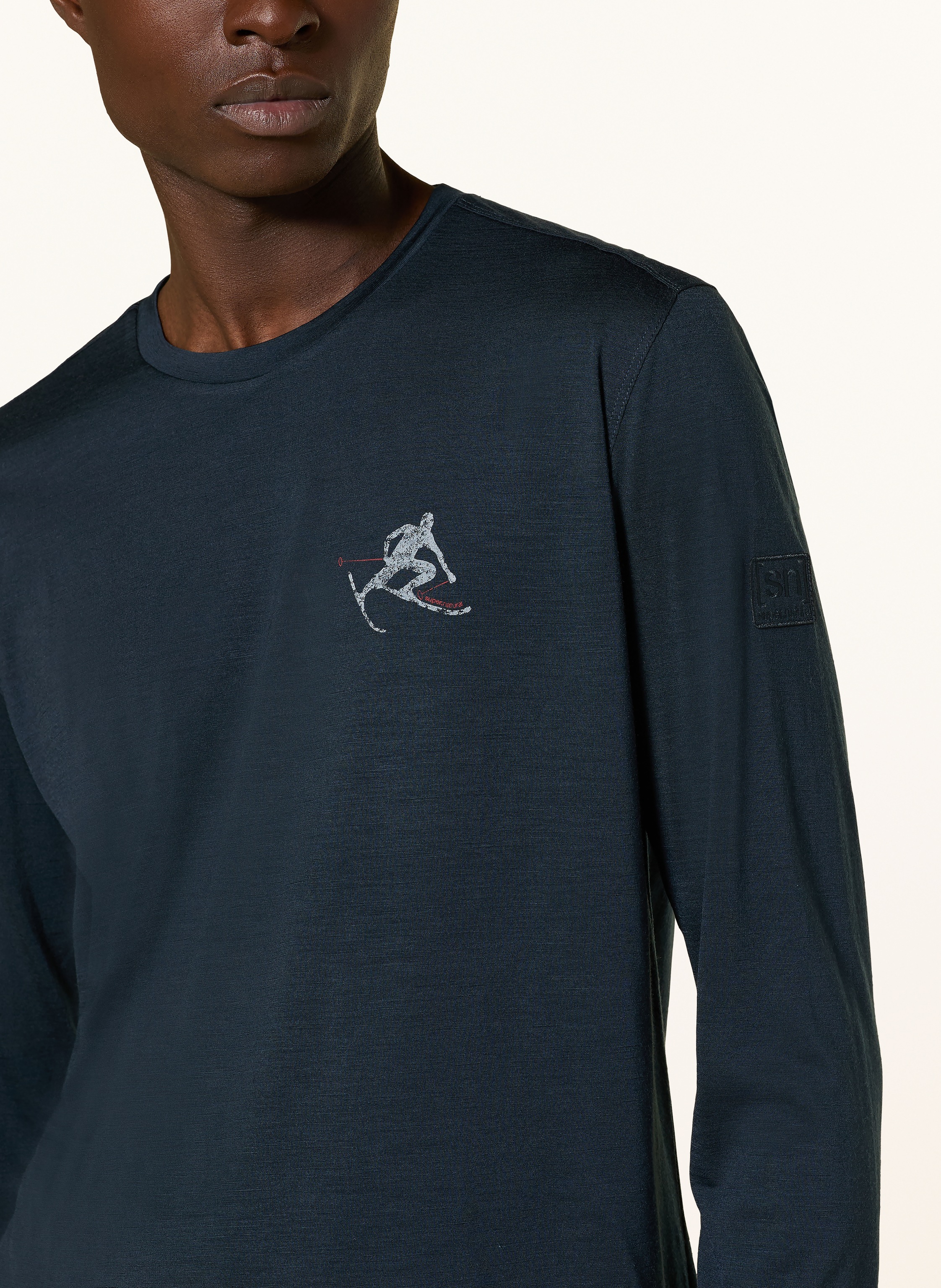 Thumbnail - Super.Natural Longsleeve Toni Mit Merinowolle blau