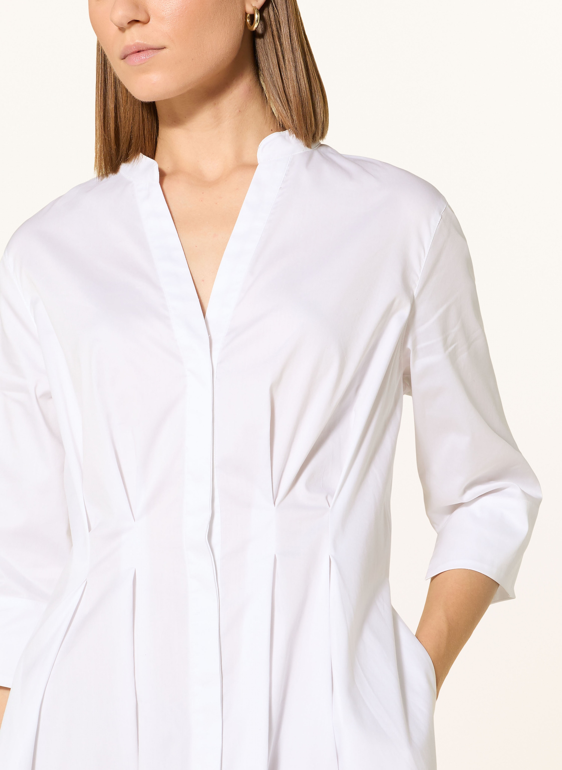 Thumbnail - Catnoir Hemdblusenkleid Mit 3/4-Arm weiss