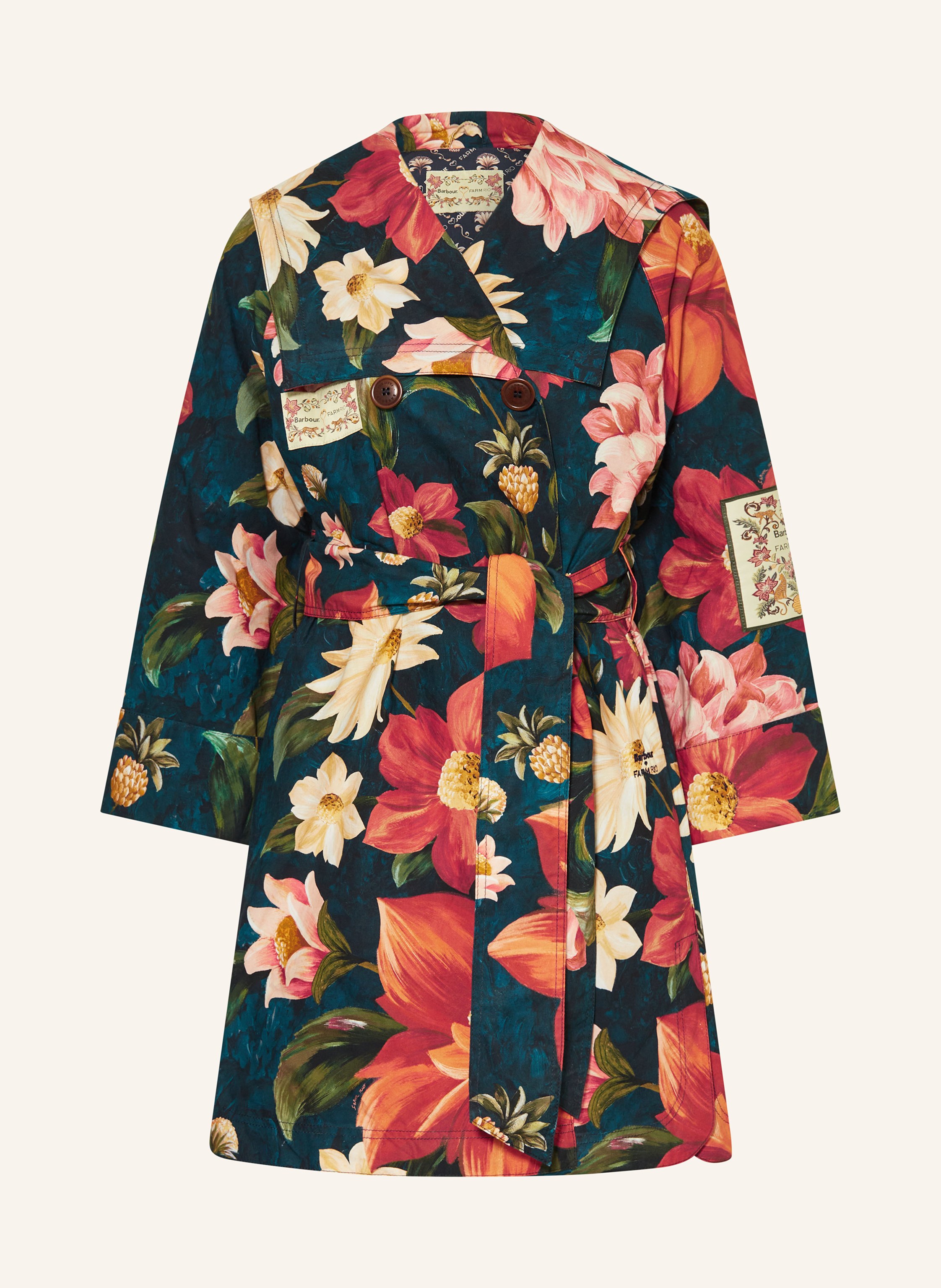 Barbour Mantel Gardenia blau