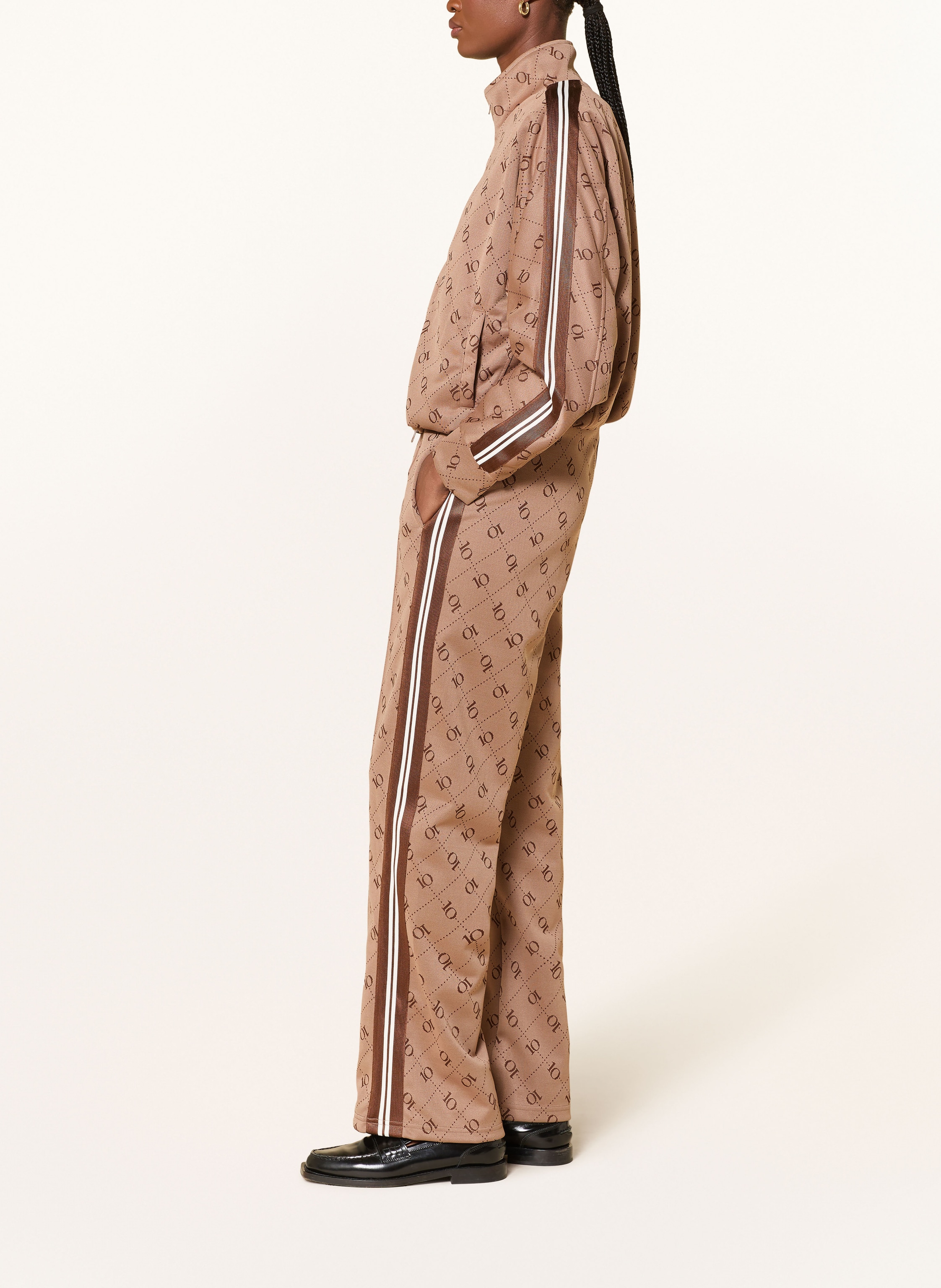 Thumbnail - 10days Track Pants Mit Galonstreifen beige