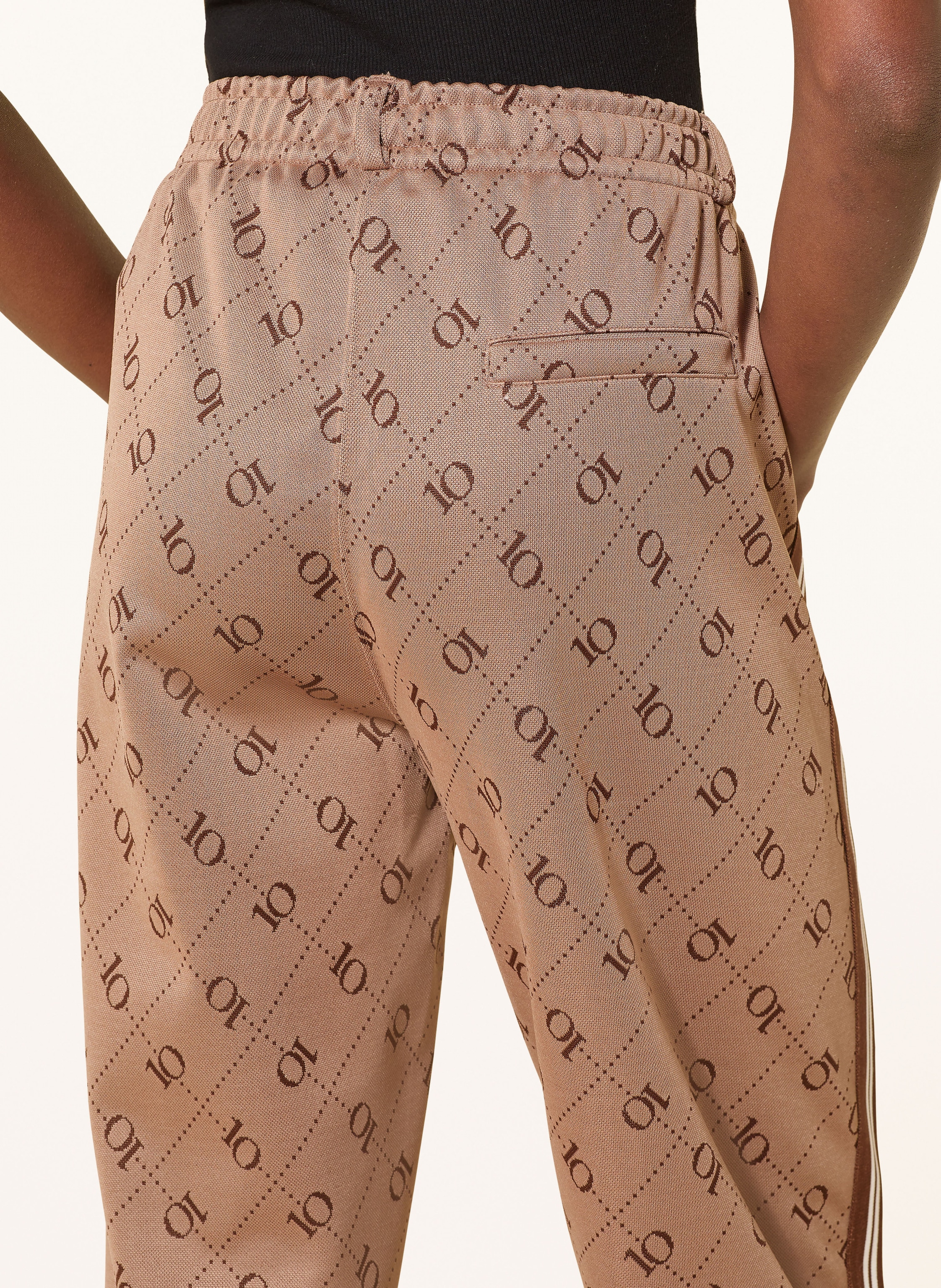 Thumbnail - 10days Track Pants Mit Galonstreifen beige