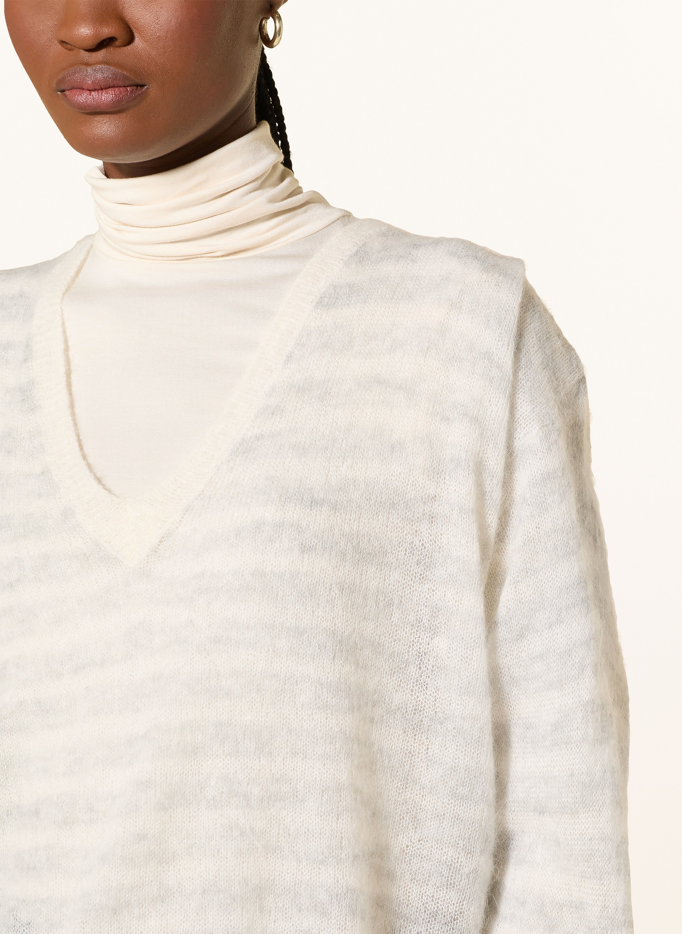 Thumbnail - 10days Pullover Mit Alpaka grau