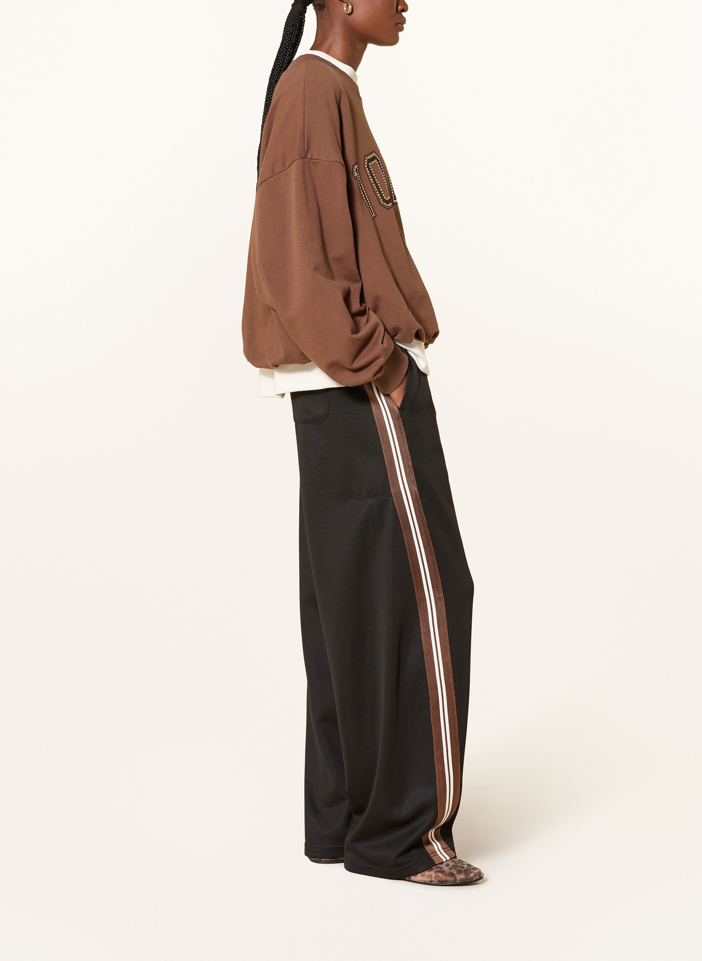 Thumbnail - 10days Track Pants Mit Galonstreifen schwarz