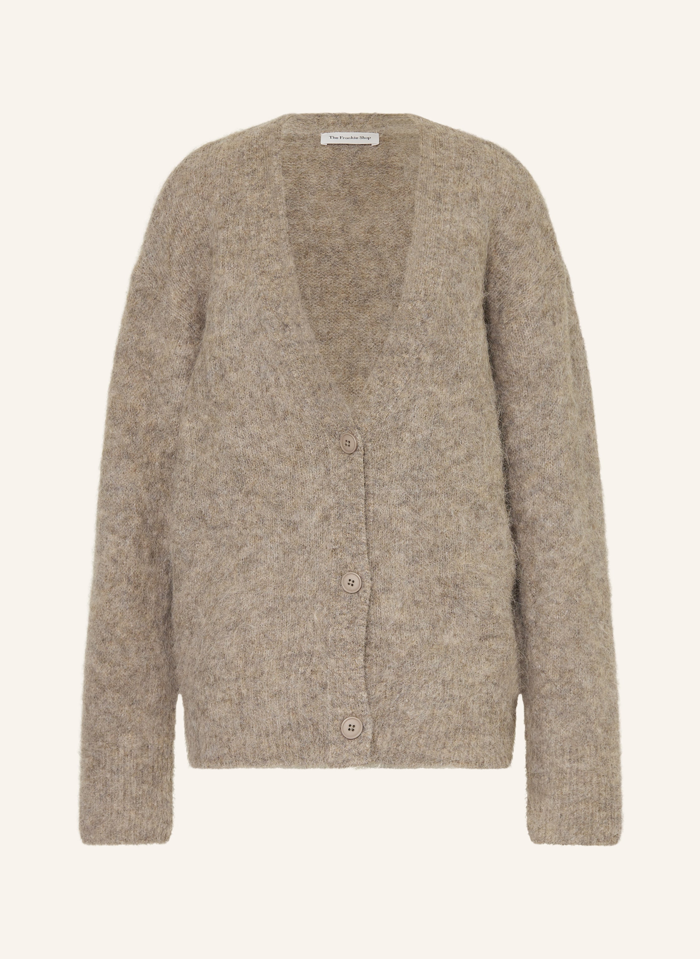 The Frankie Shop Strickjacke Elland Aus Alpaka beige