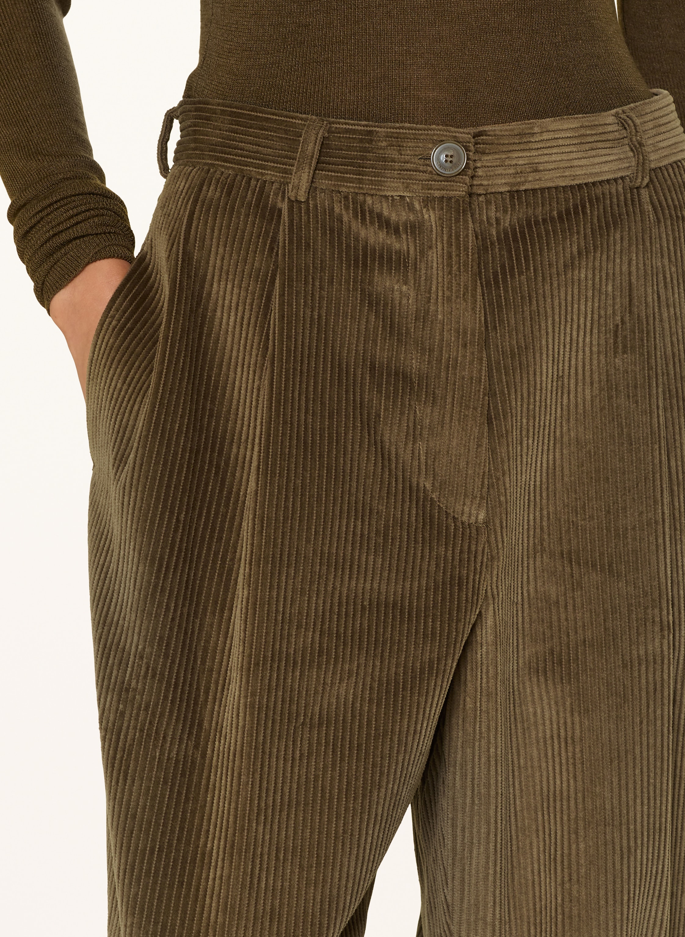 Thumbnail - The Frankie Shop Cordhose Norstrand gruen