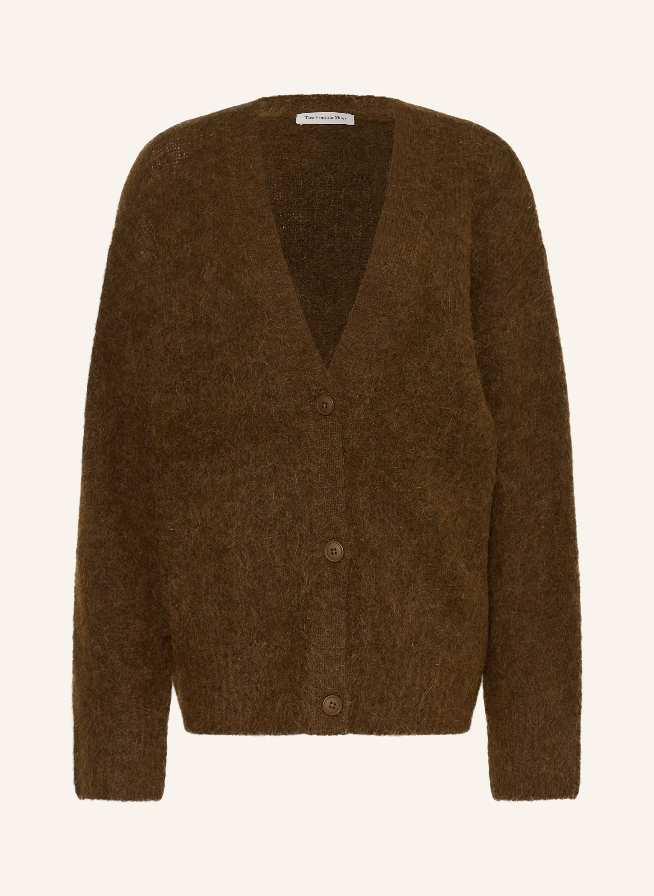 The Frankie Shop Strickjacke Elland Aus Alpaka braun
