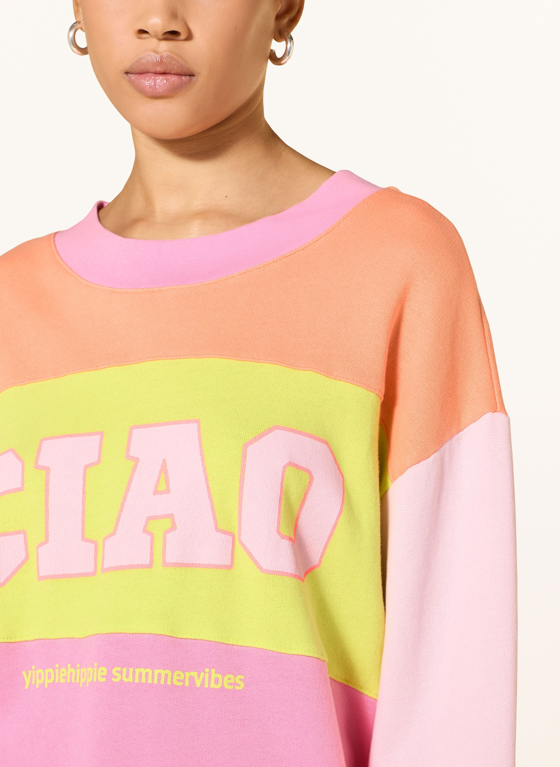 Thumbnail - Yippie Hippie Sweatshirt pink