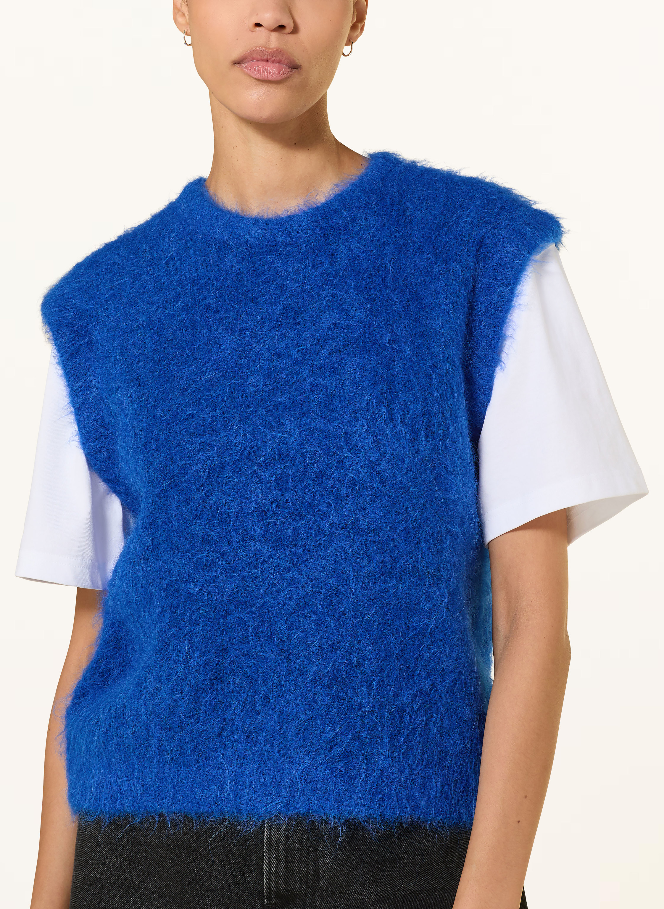 Thumbnail - American Vintage Pullunder Niby Mit Alpaka blau