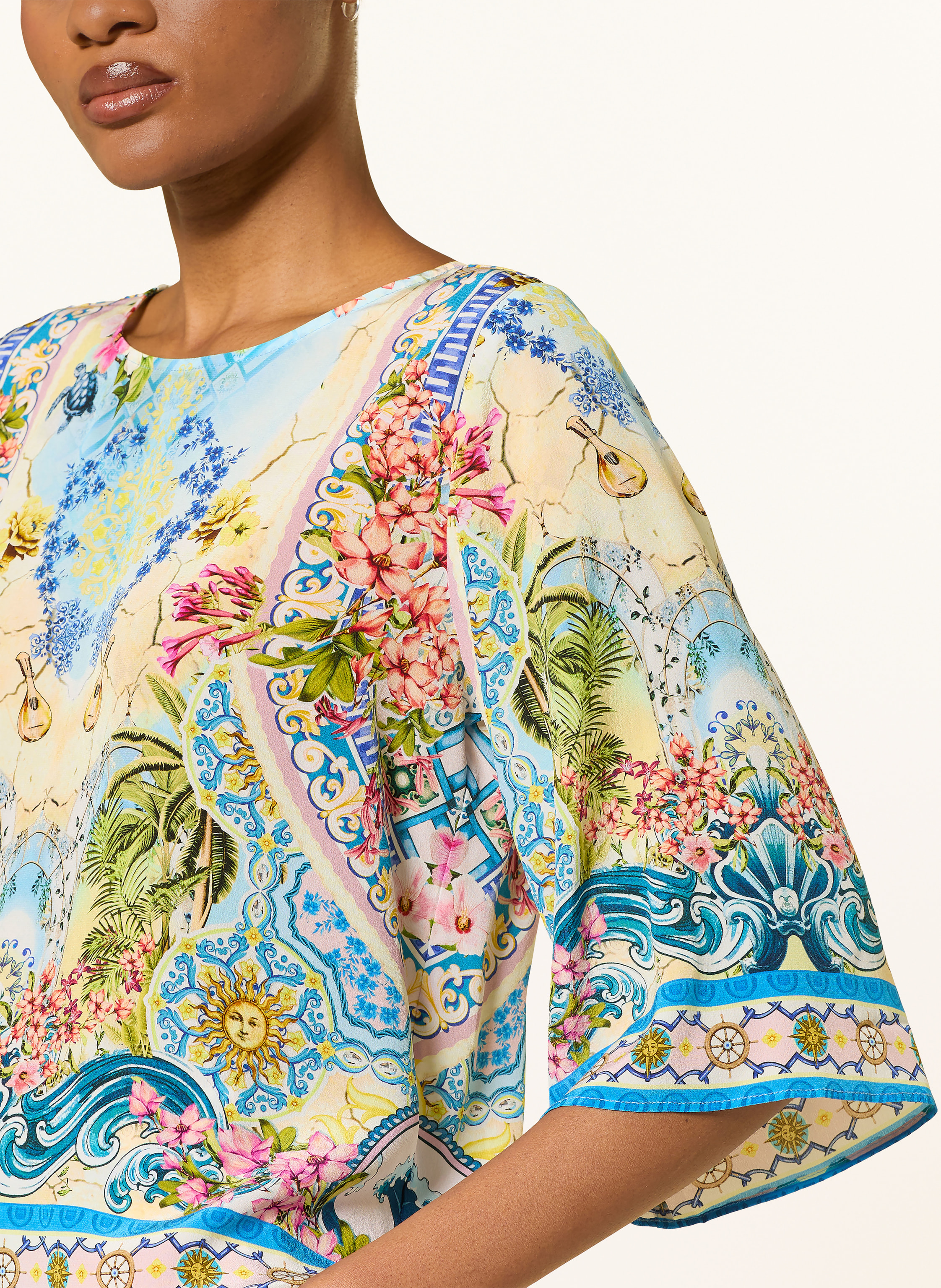 Thumbnail - Princess Goes Hollywood Blusenshirt Aus Seide blau