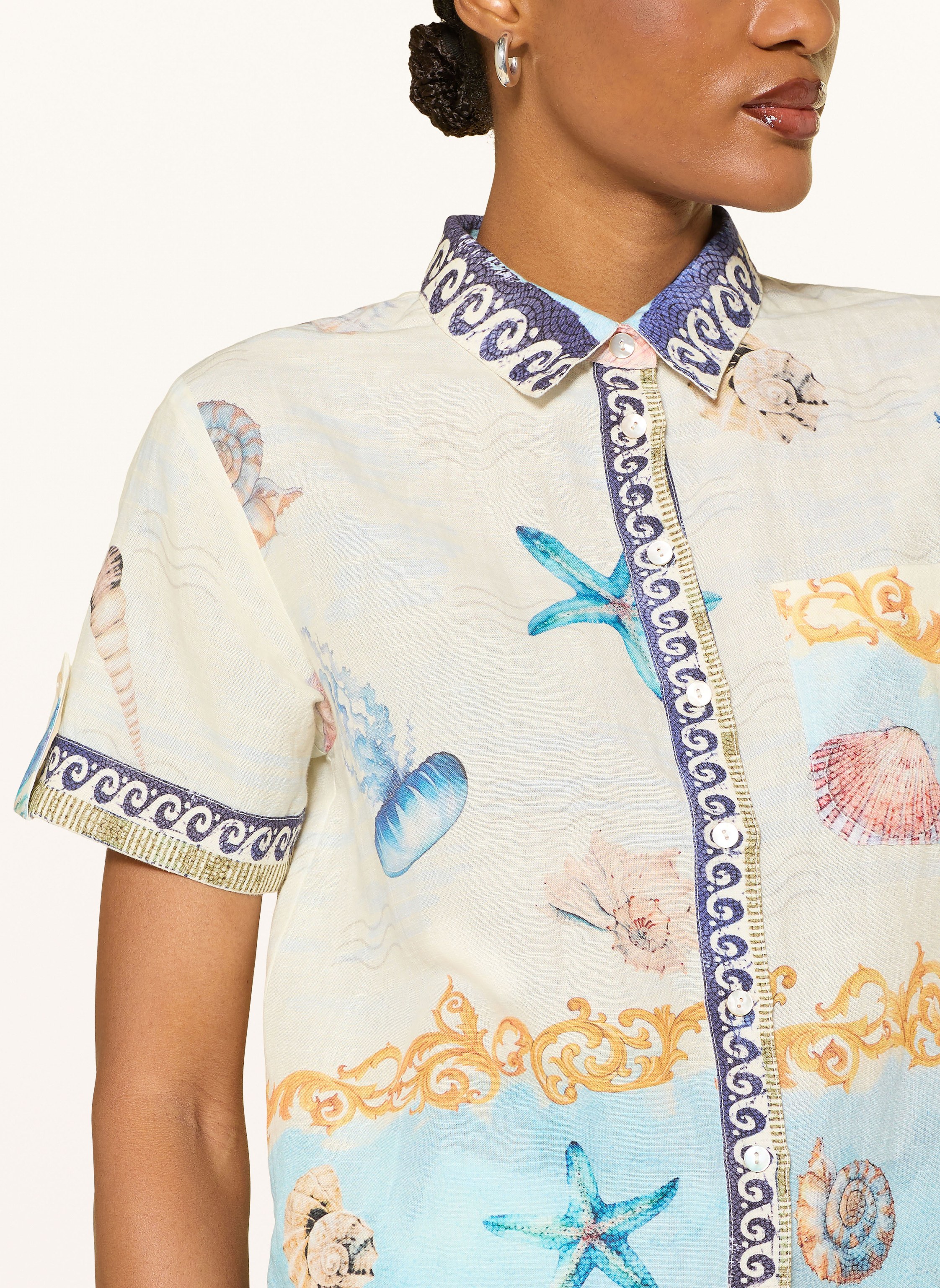 Thumbnail - Princess Goes Hollywood Hemdbluse Aus Leinen weiss