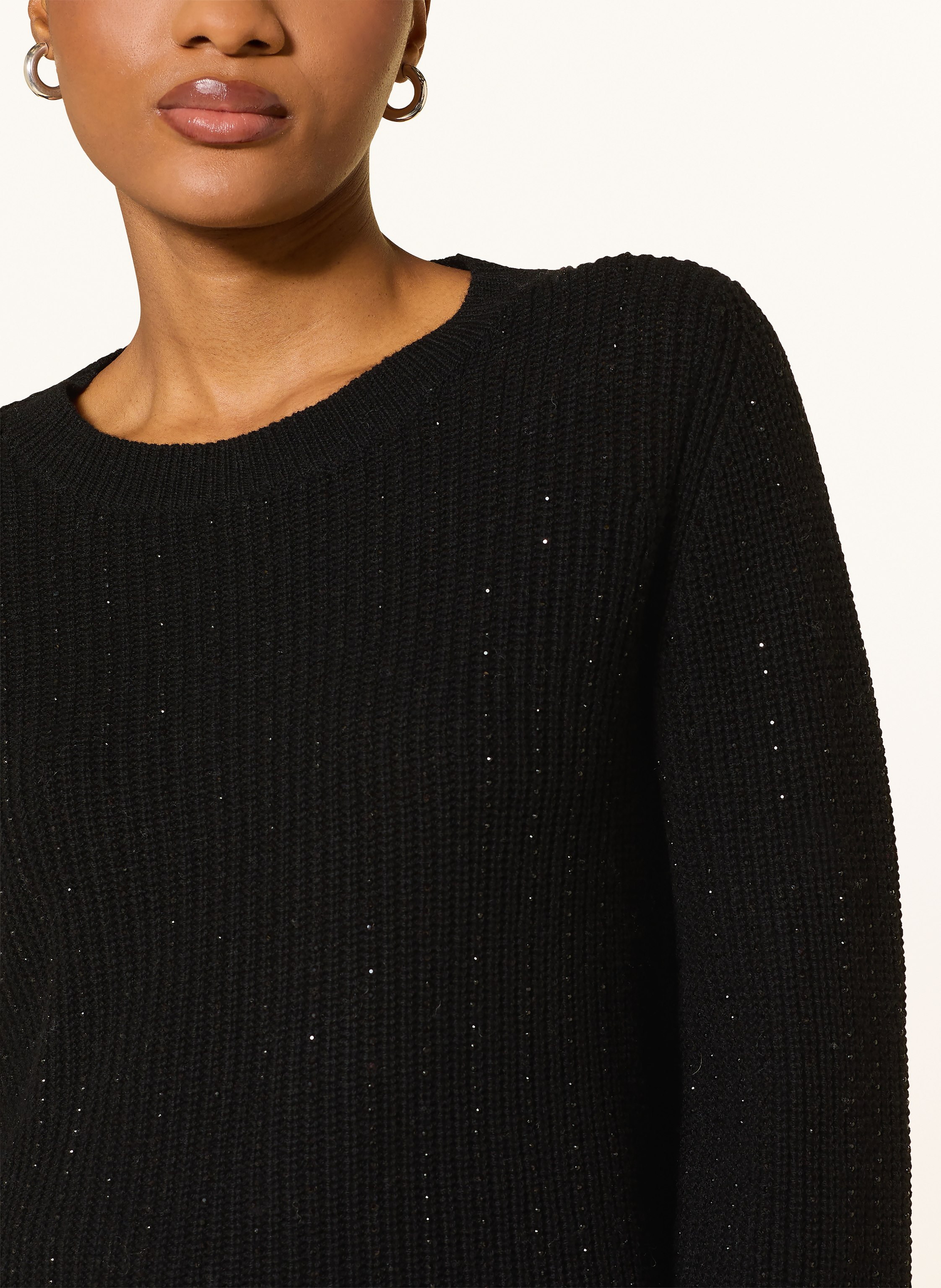 Thumbnail - Lilienfels Pullover Aus Merinowolle Mit Schmucksteinen schwarz