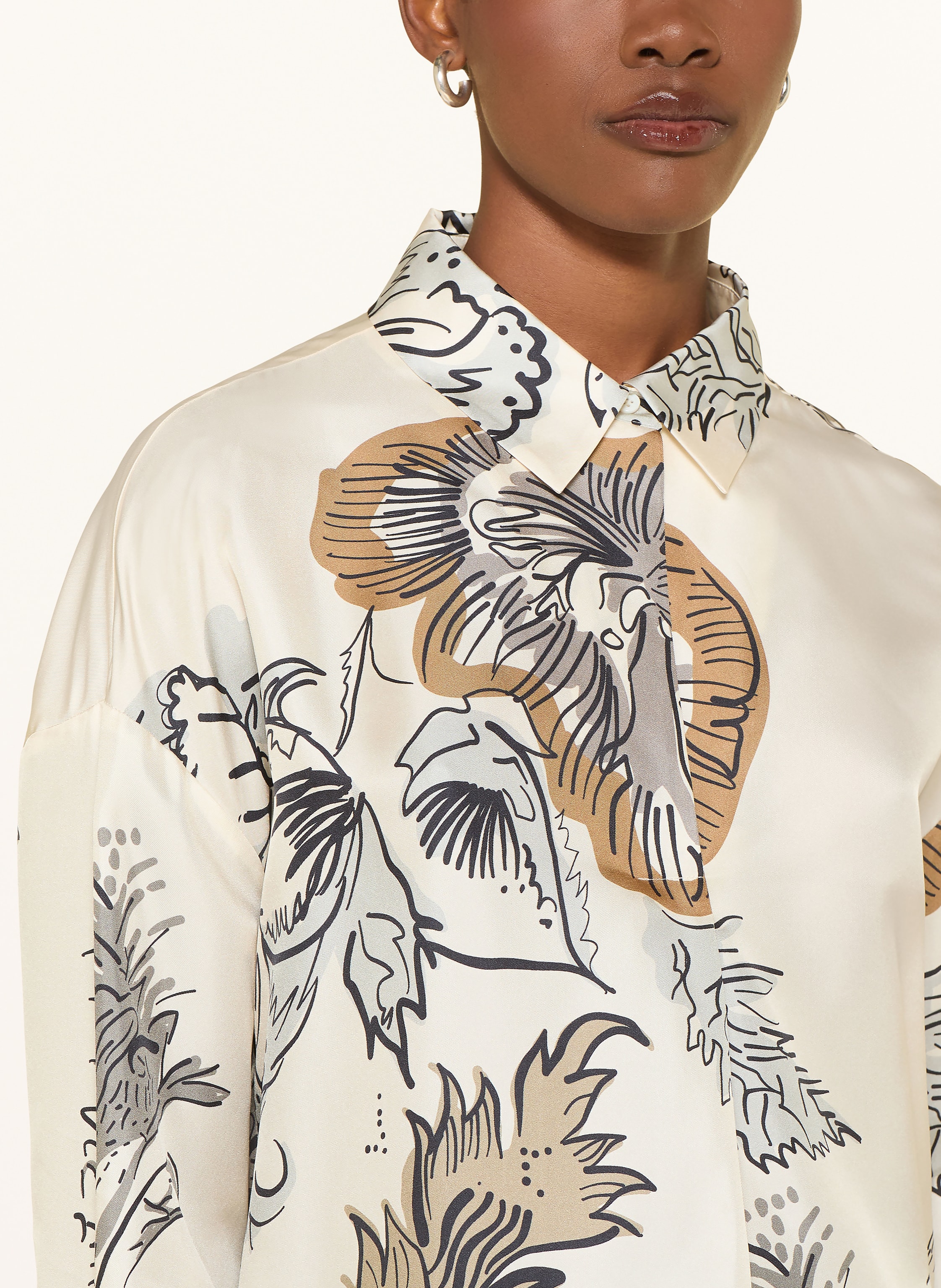 Thumbnail - Herzens Blusenshirt Aus Seide weiss