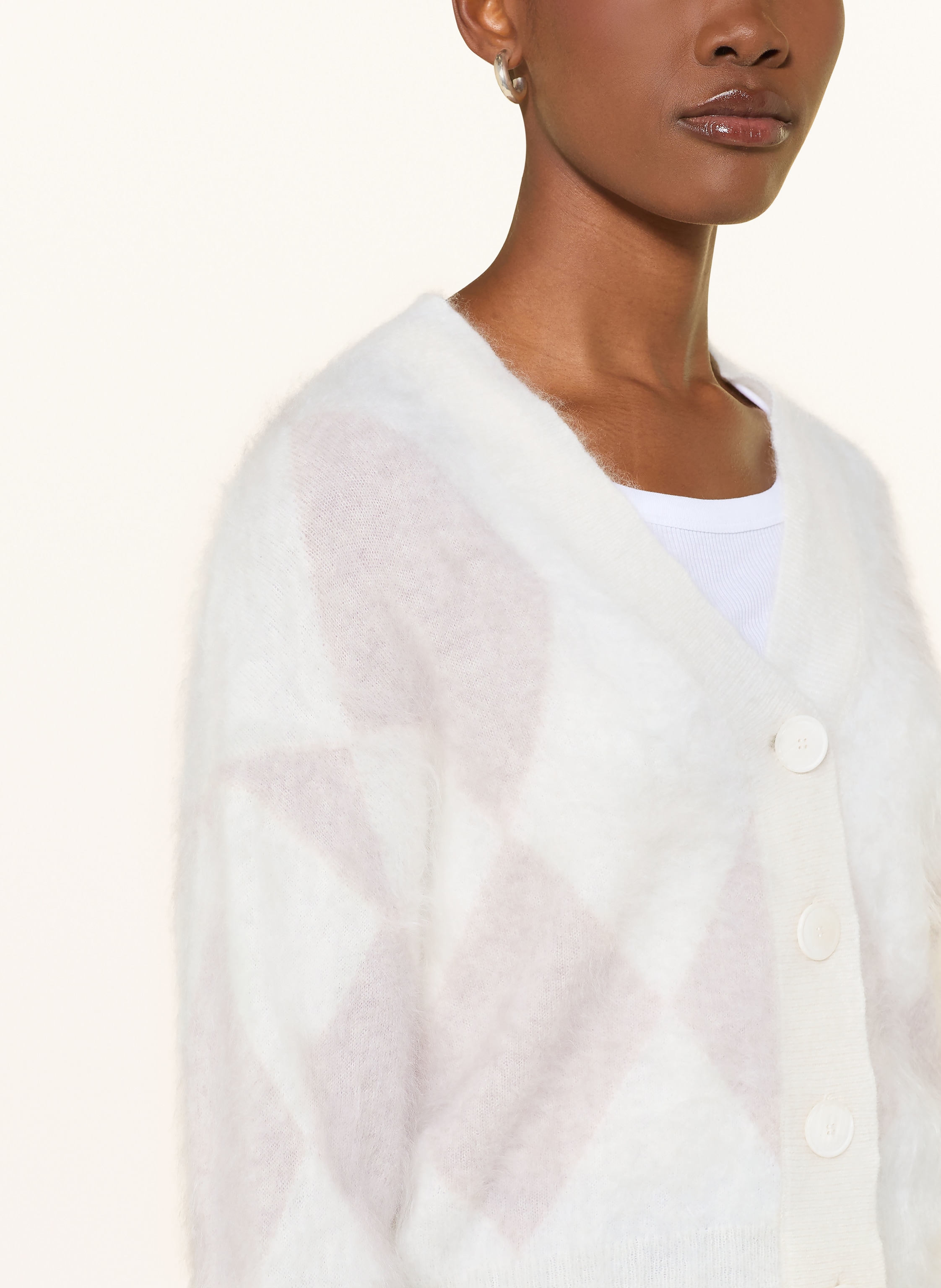 Thumbnail - Herzens Strickjacke Aus Cashmere beige