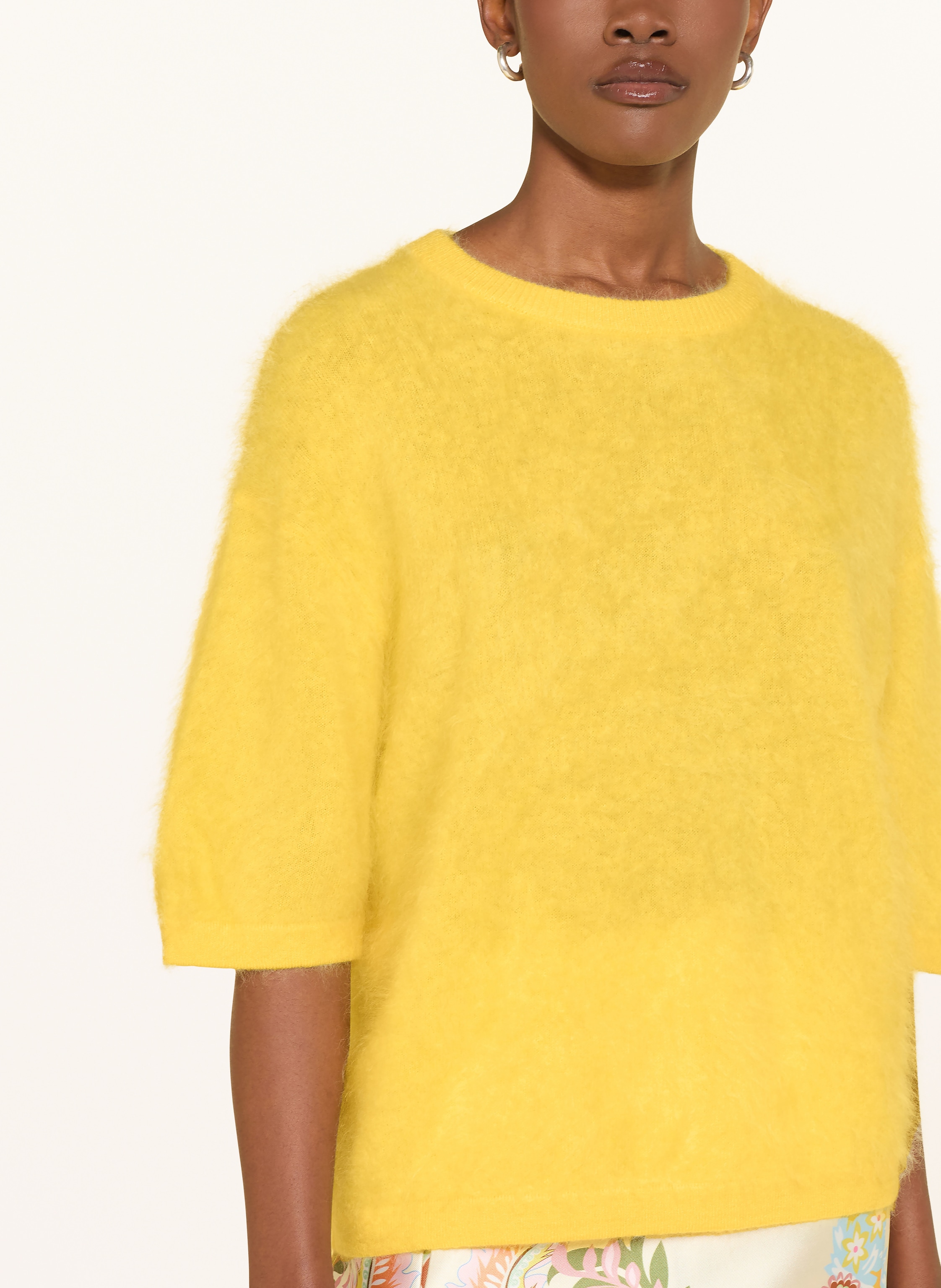 Thumbnail - Herzens Cashmere-Pullover Mit 3/4-Arm gelb