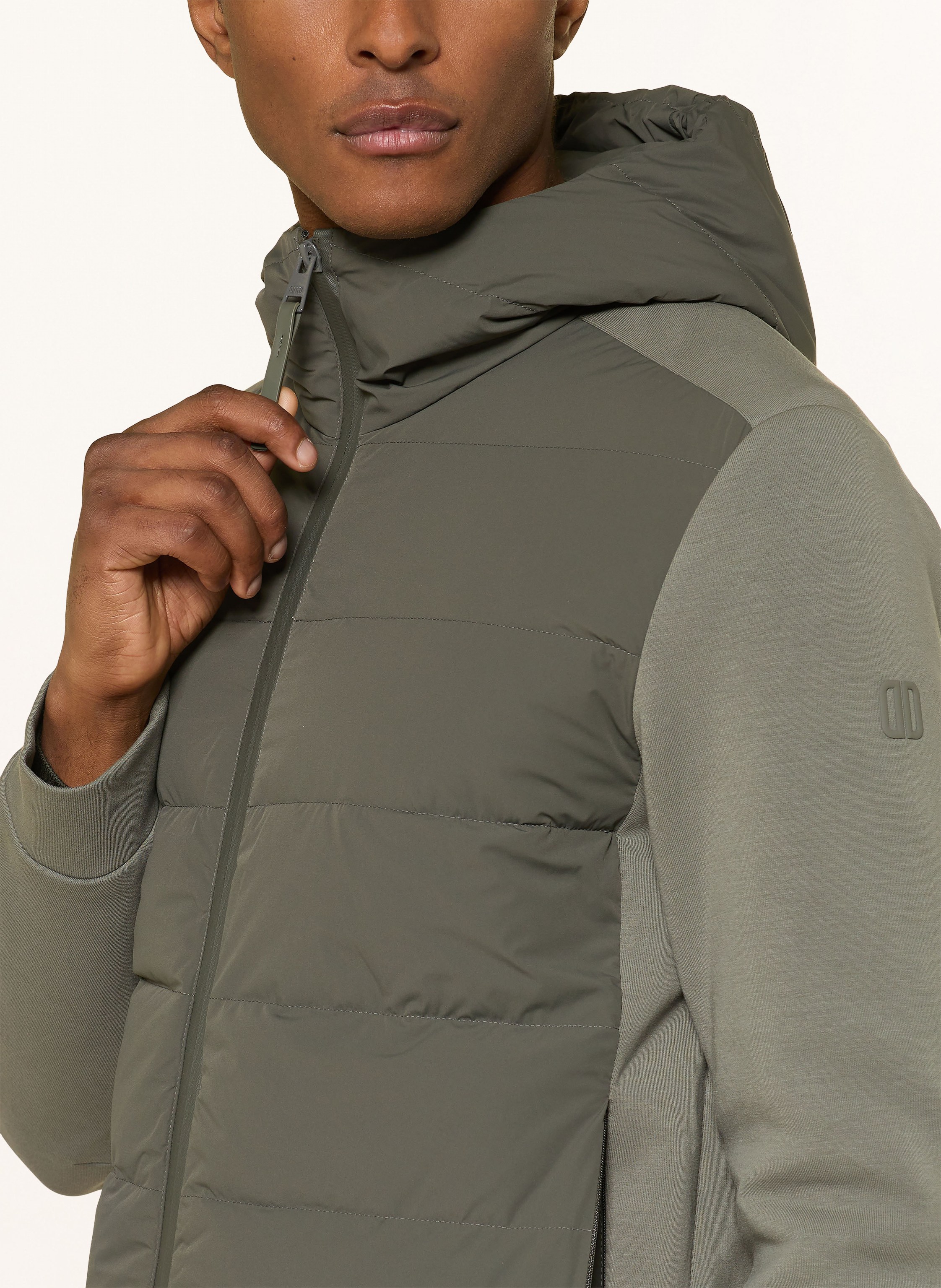 Thumbnail - Duno Daunenjacke Im Materialmix gruen